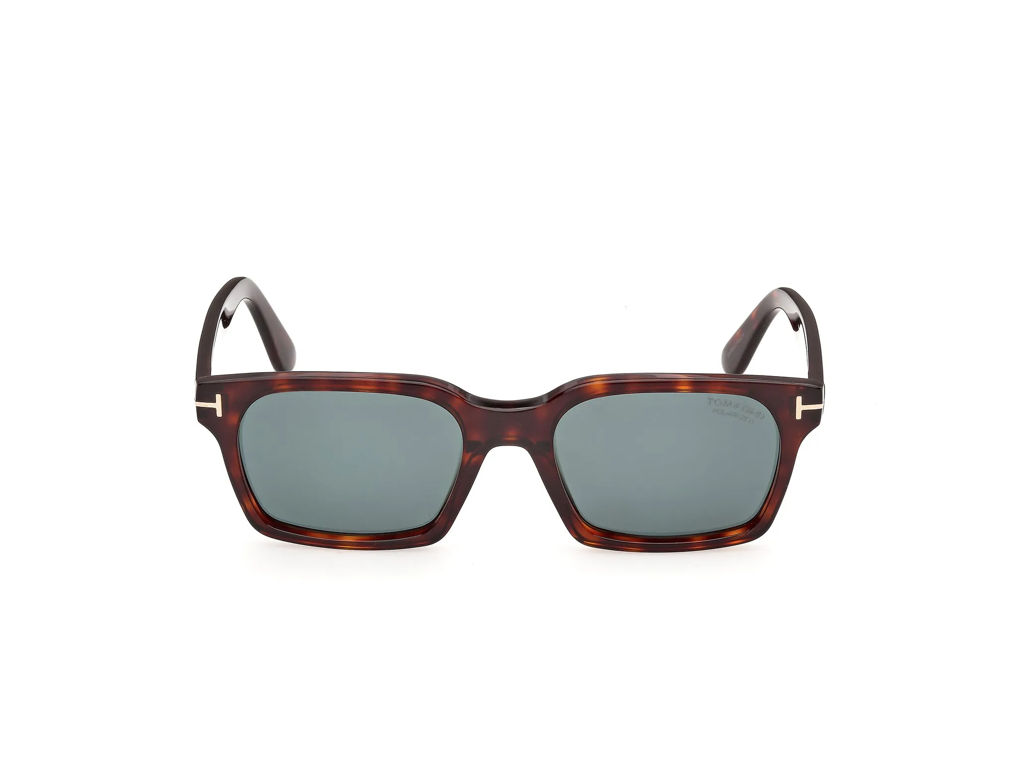 TOM FORD FT1403 HAYDEN-02 54V Occhiali da sole Acetato Havana Blu Squadrata Polarizzata - immagine 2