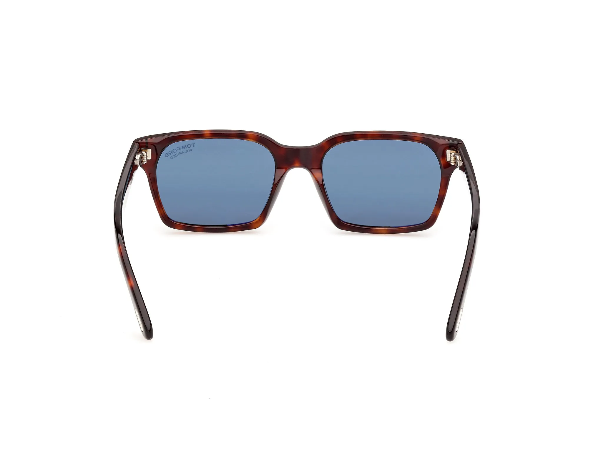 TOM FORD FT1403 HAYDEN-02 54V Occhiali da sole Acetato Havana Blu Squadrata Polarizzata - immagine 4