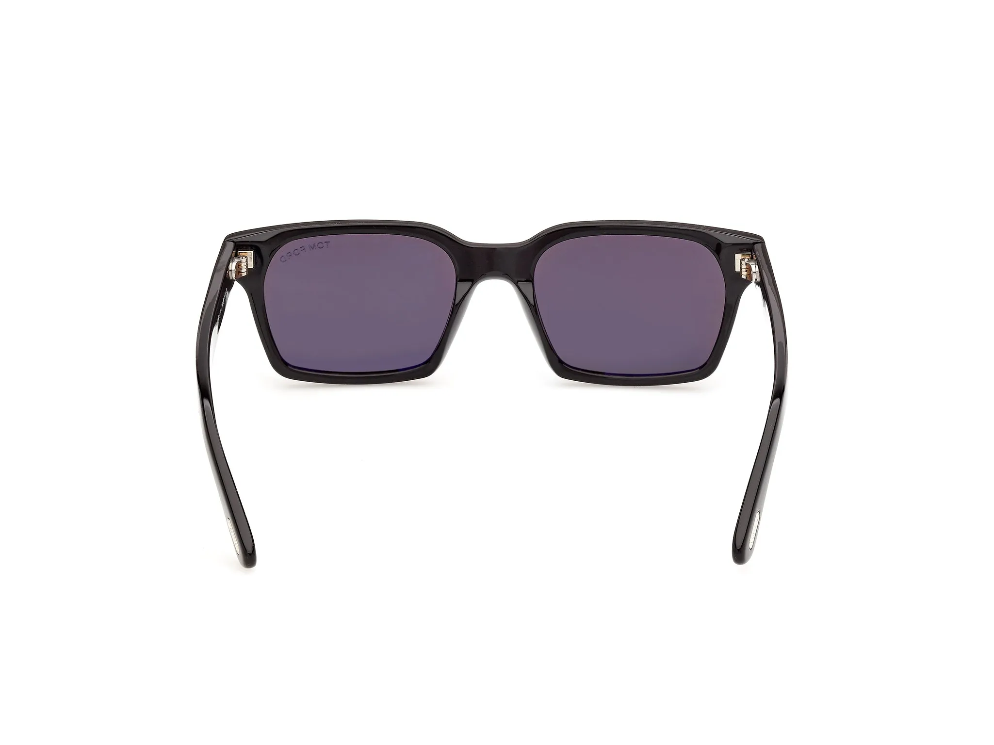 TOM FORD FT1403 HAYDEN-02 01A Occhiali da sole Acetato Nero Fumo Squadrata Normale - immagine 4