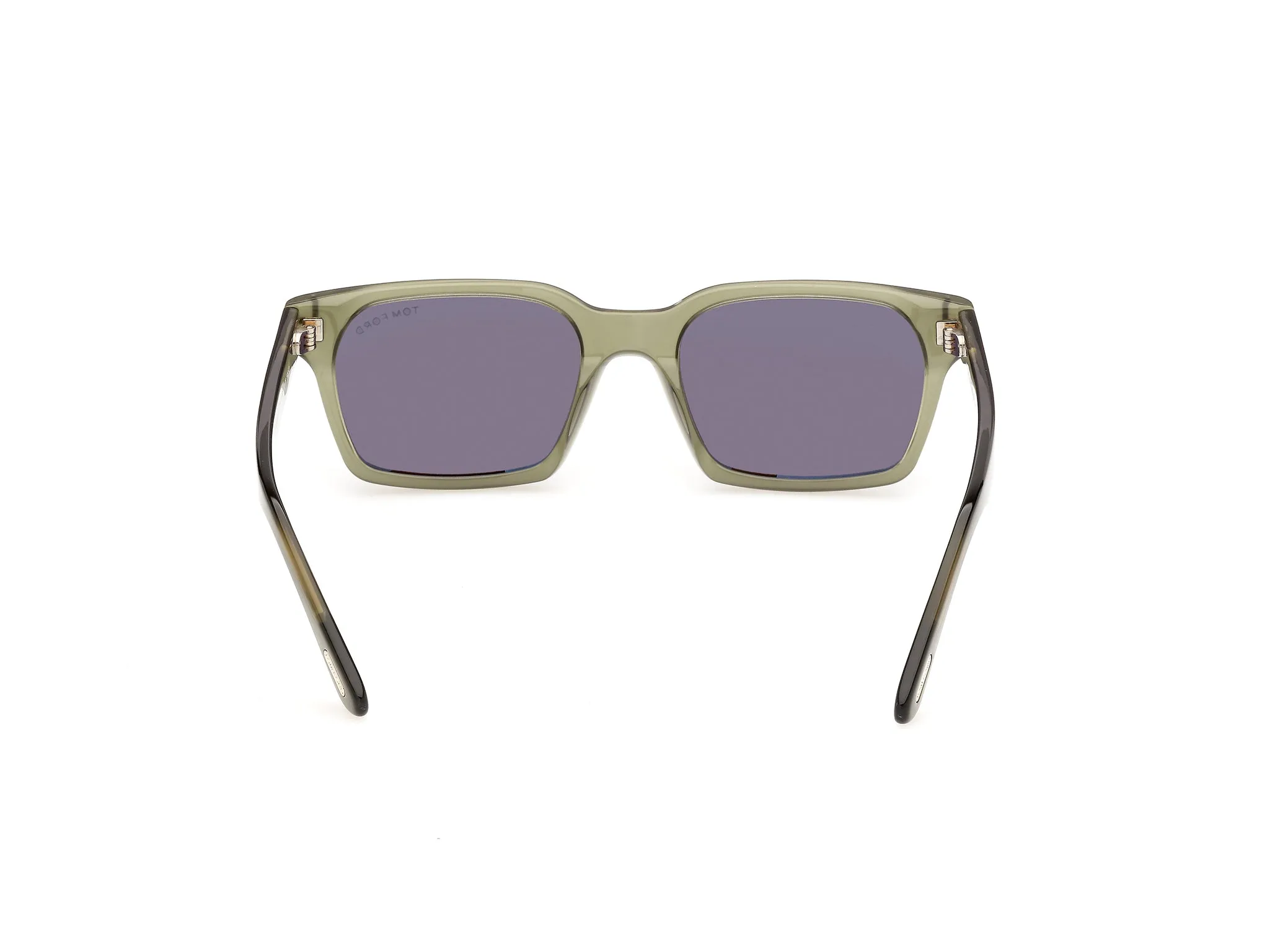 TOM FORD FT1403 HAYDEN-02 96E Occhiali da sole Acetato Verde Marrone Squadrata Normale - immagine 4