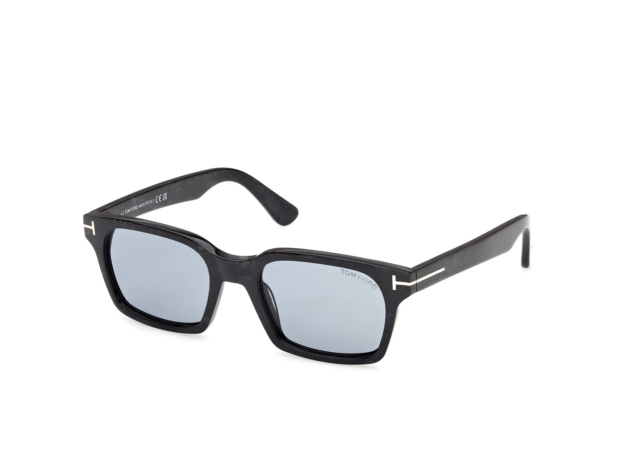 TOM FORD FT1403 HAYDEN-02 55A Occhiali da sole Acetato Havana Fumo Squadrata Normale - immagine 1