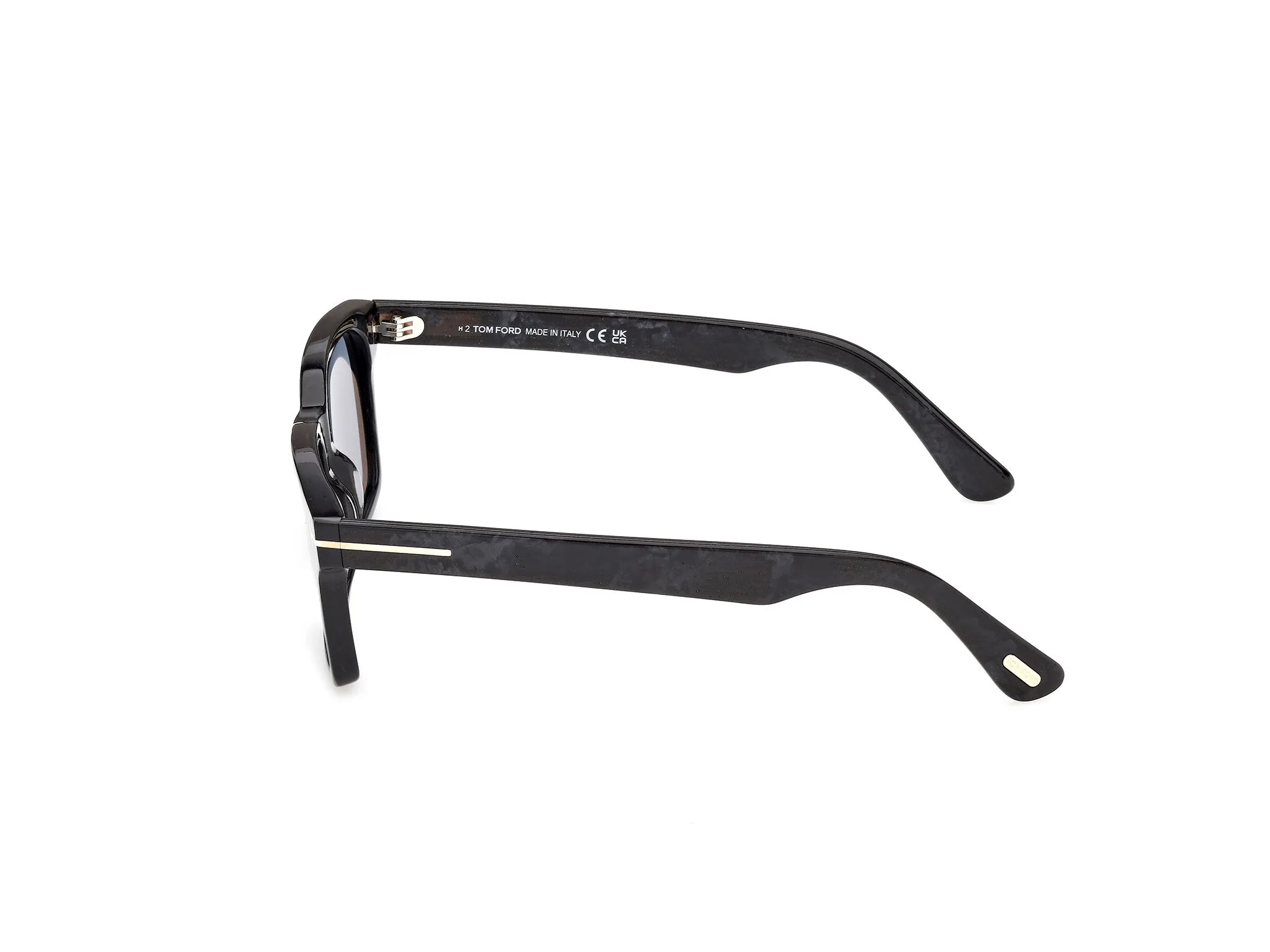 TOM FORD FT1403 HAYDEN-02 55A Occhiali da sole Acetato Havana Fumo Squadrata Normale - immagine 3