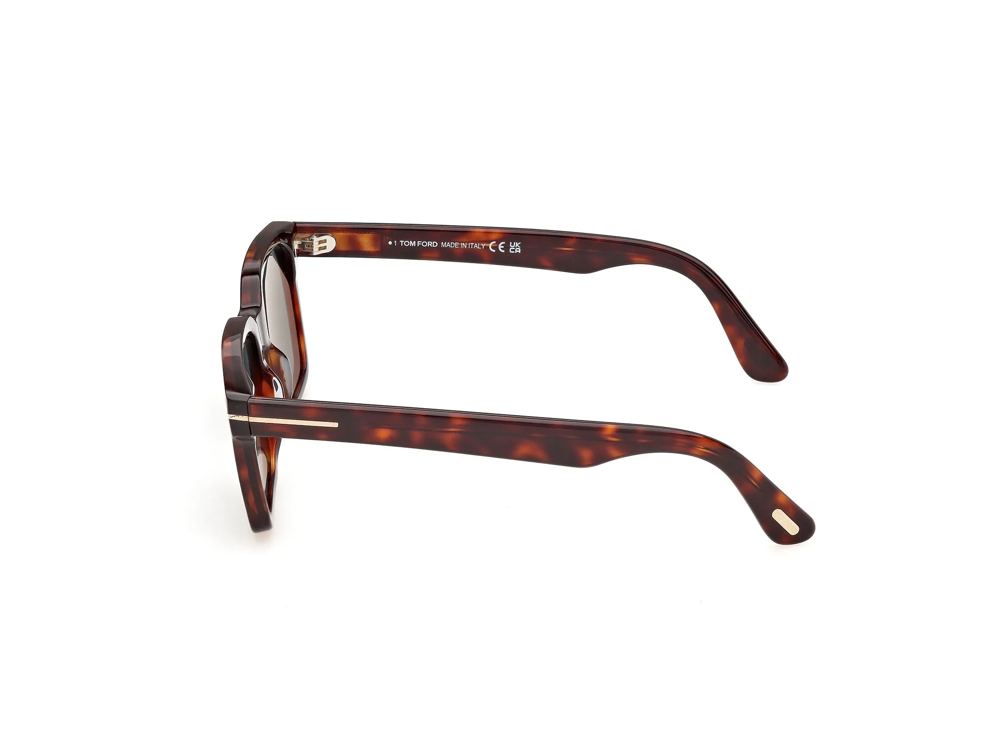 TOM FORD FT1403 HAYDEN-02 54V Occhiali da sole Acetato Havana Blu Squadrata Polarizzata - immagine 3