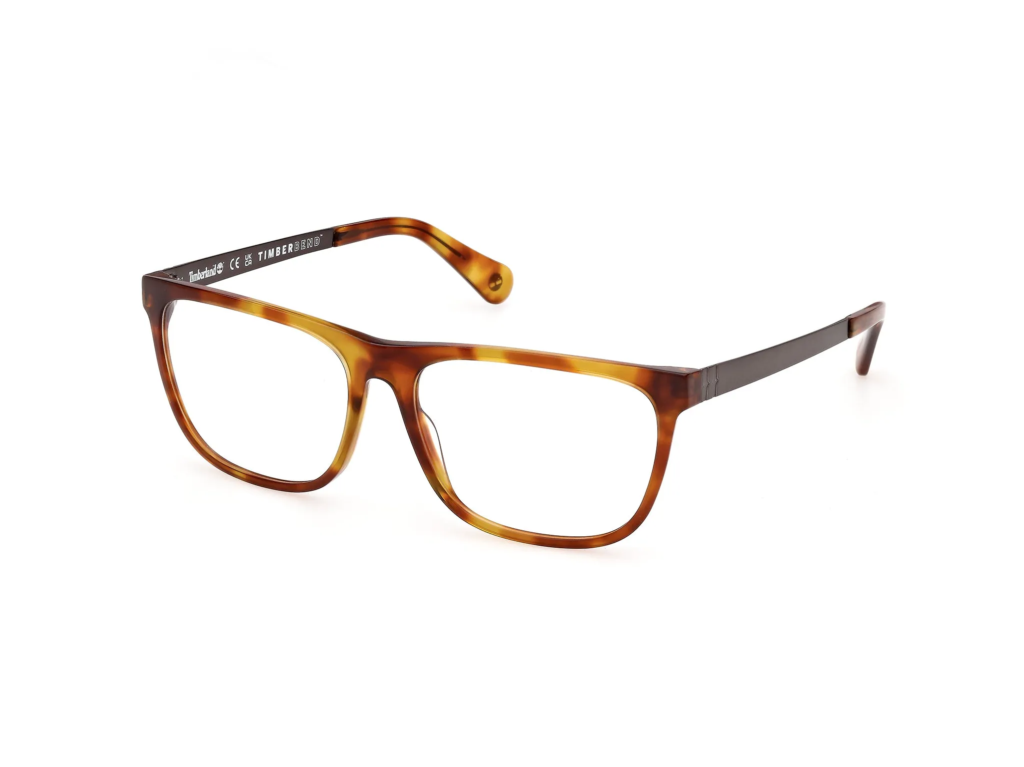 Timberland TB50087 56 Montature da vista Acetato Havana Squadrata Normale - immagine 1