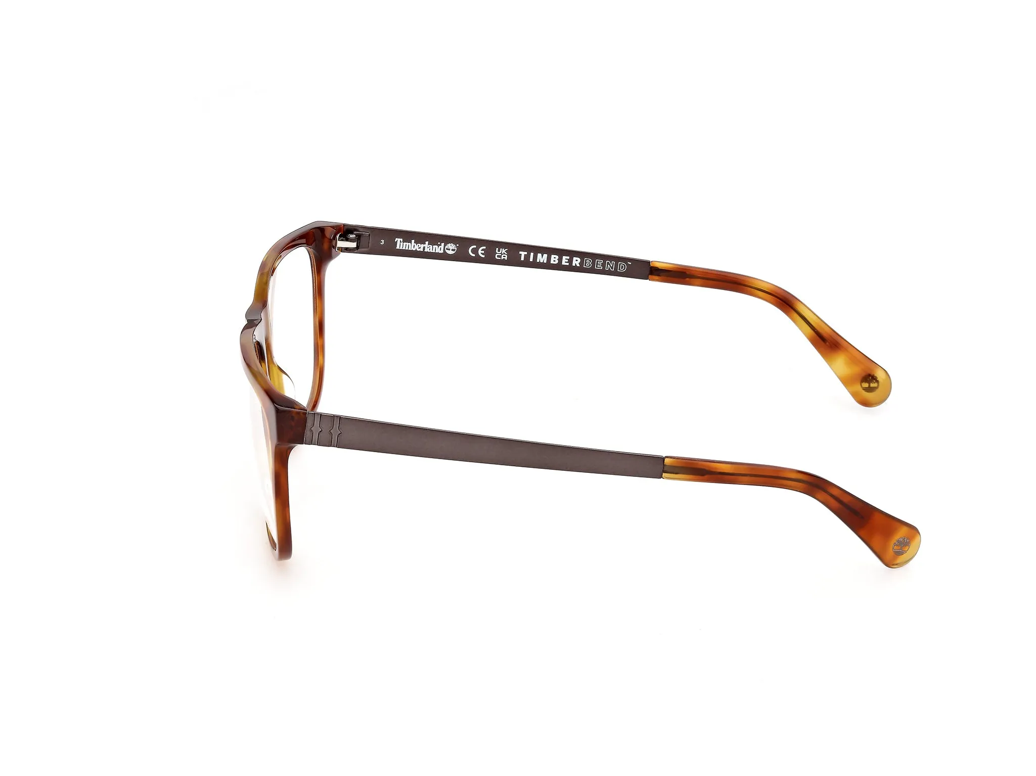 Timberland TB50087 56 Montature da vista Acetato Havana Squadrata Normale - immagine 3
