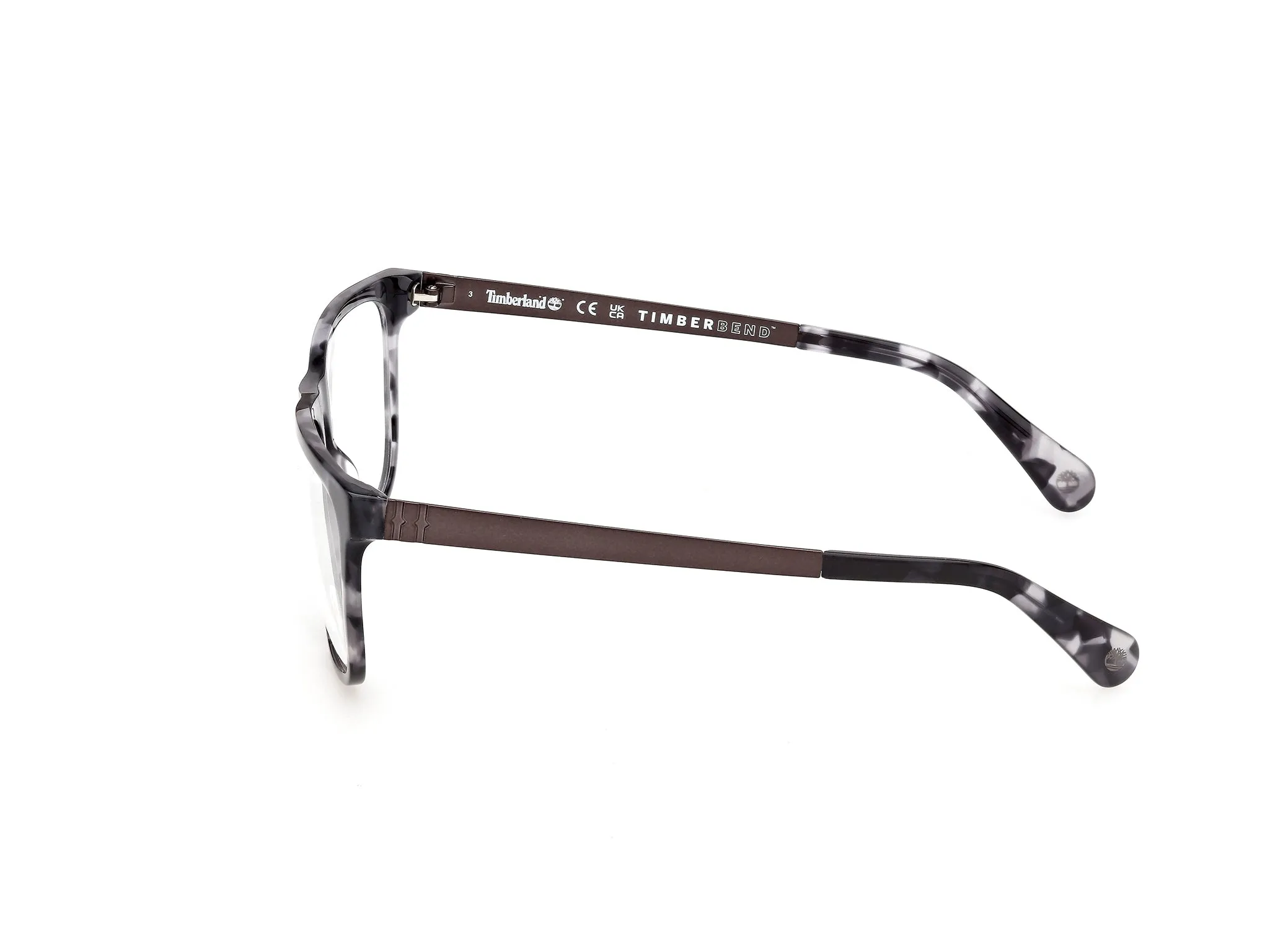 Timberland TB50087 55 Montature da vista Acetato Havana Squadrata Normale - immagine 3