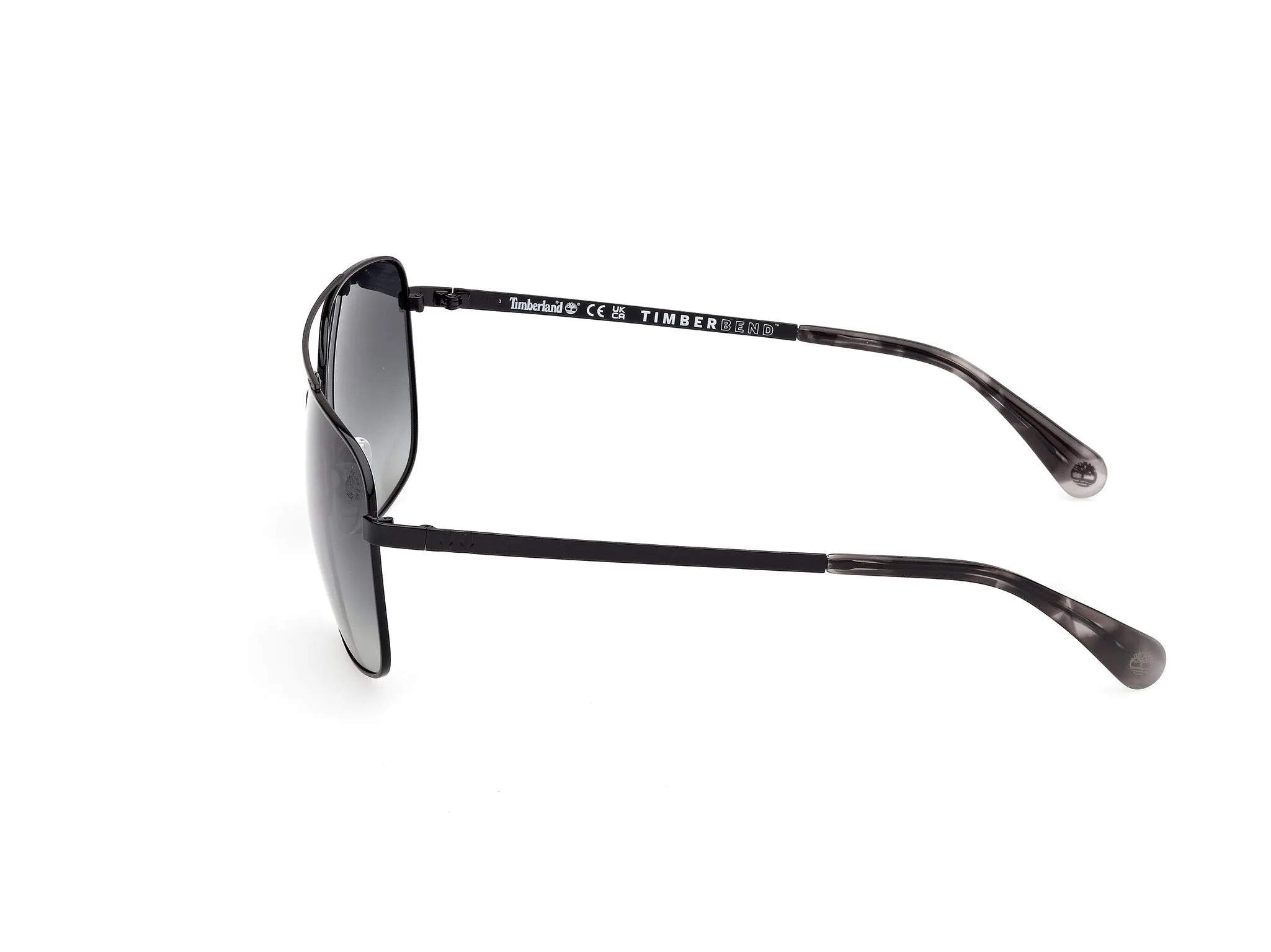 Timberland TB00044 01D Occhiali da sole Metallo Nero Fumo Squadrata Polarizzata - immagine 3