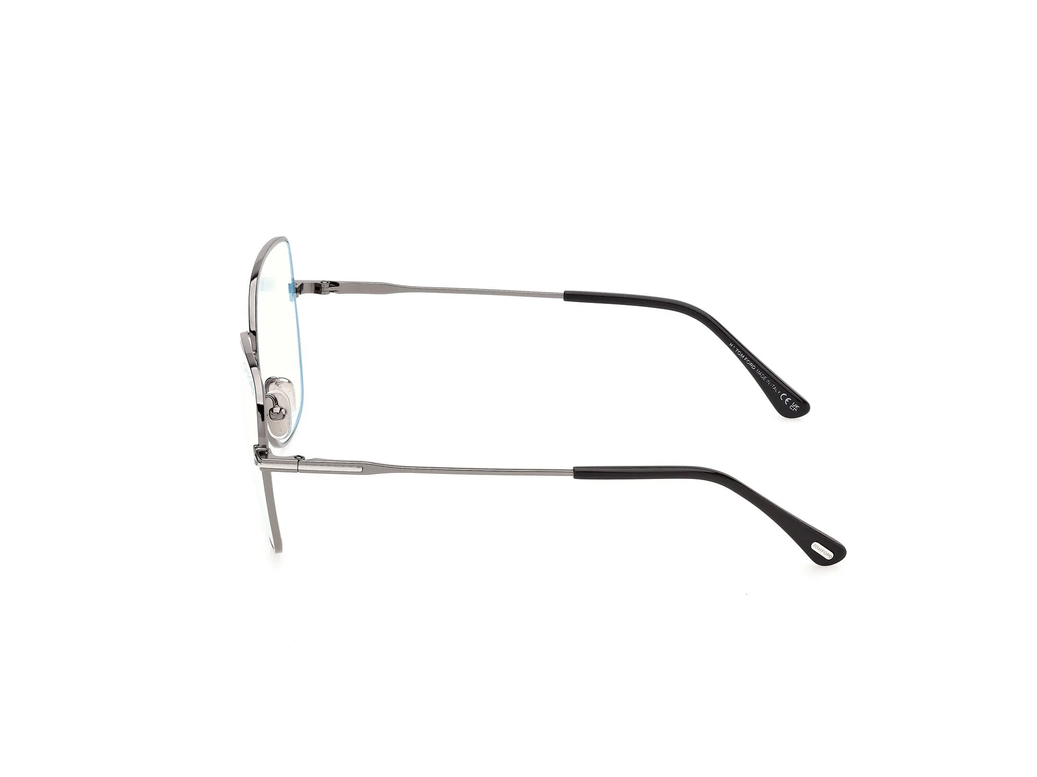 TOM FORD FT6196-B 12 Montature da vista Metallo Grigio Squadrata Normale - immagine 3