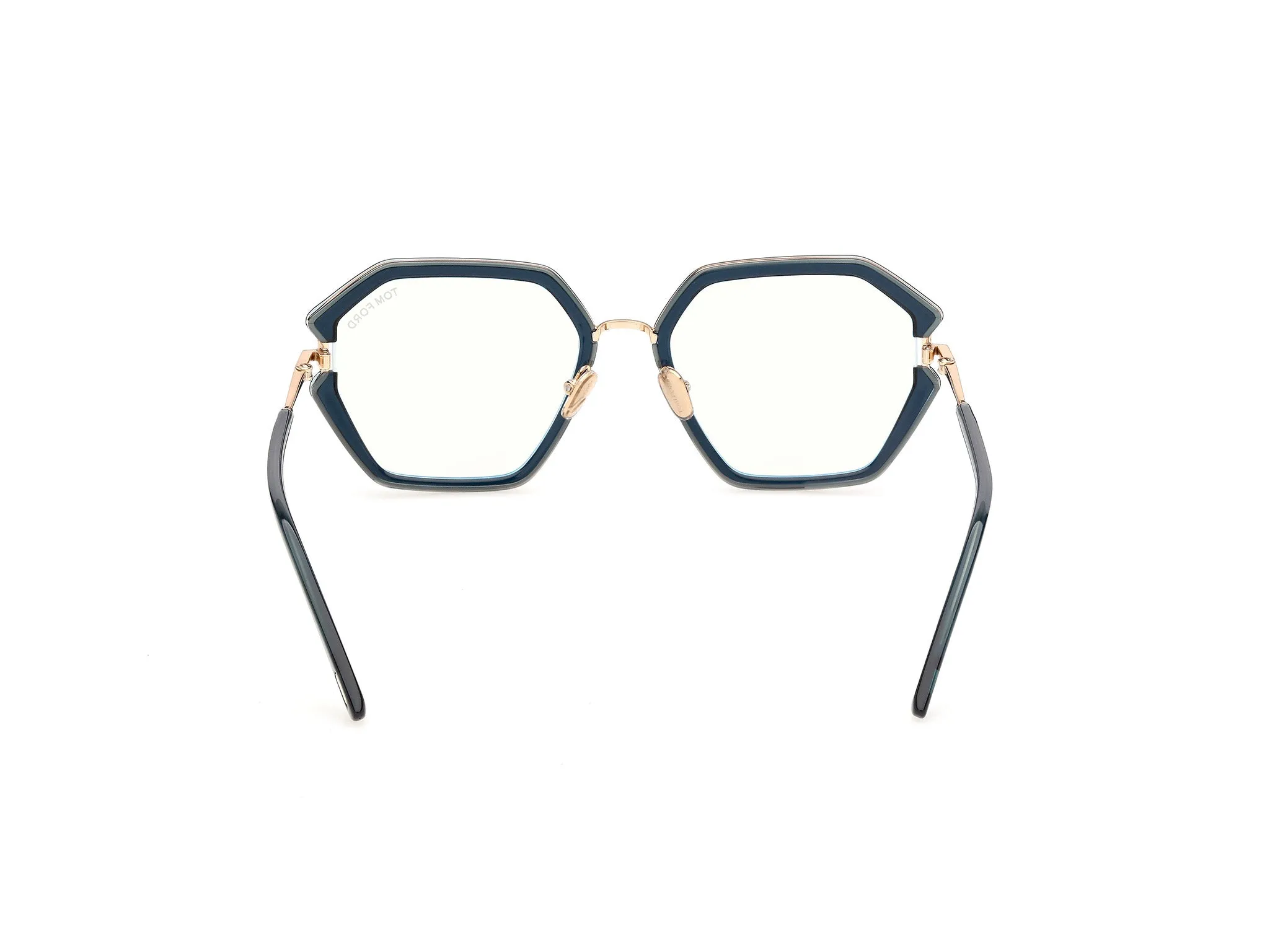 TOM FORD FT6195-B 87 Montature da vista Iniettato Turchese Geometrica Normale - immagine 4
