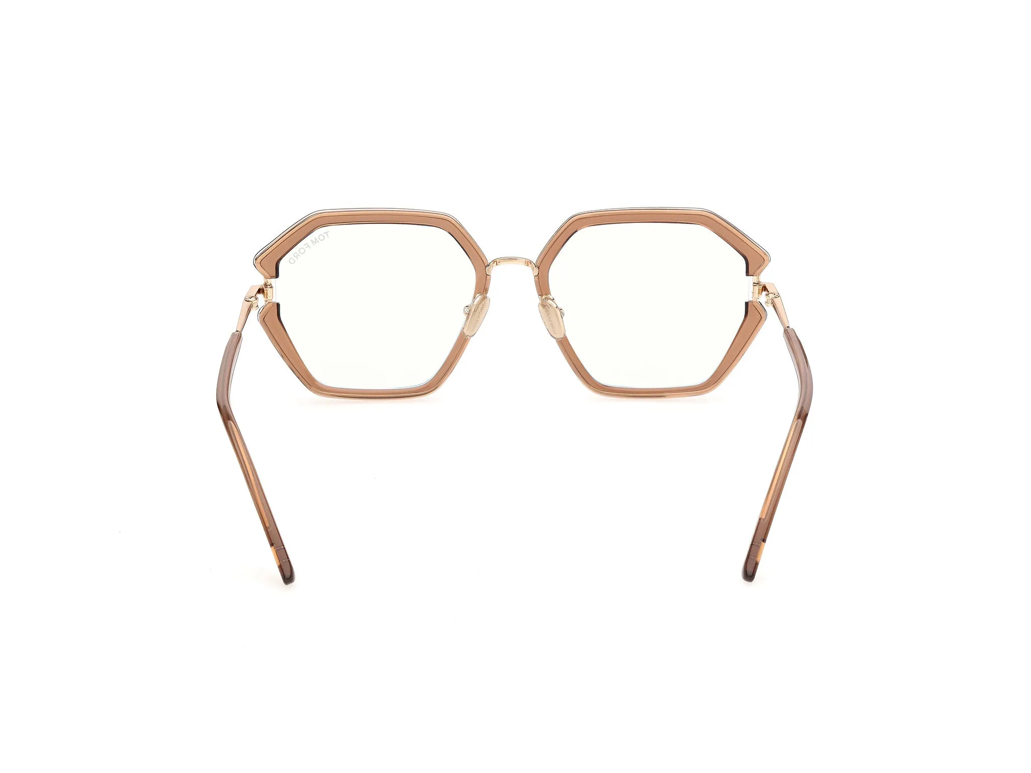 TOM FORD FT6195-B 45 Montature da vista Iniettato Marrone Geometrica Normale - immagine 4