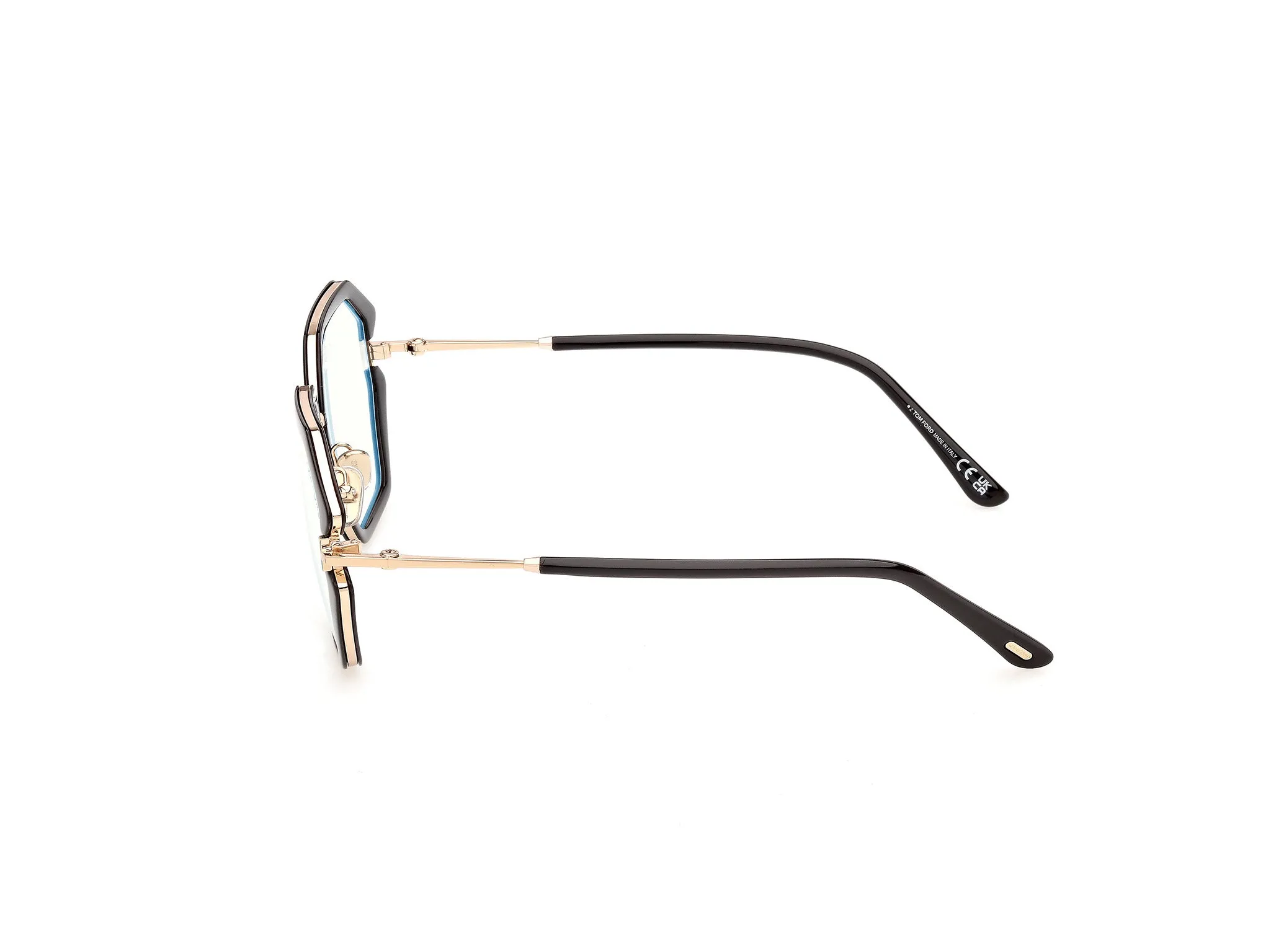 TOM FORD FT6195-B 1 Montature da vista Iniettato Nero Geometrica Normale - immagine 3