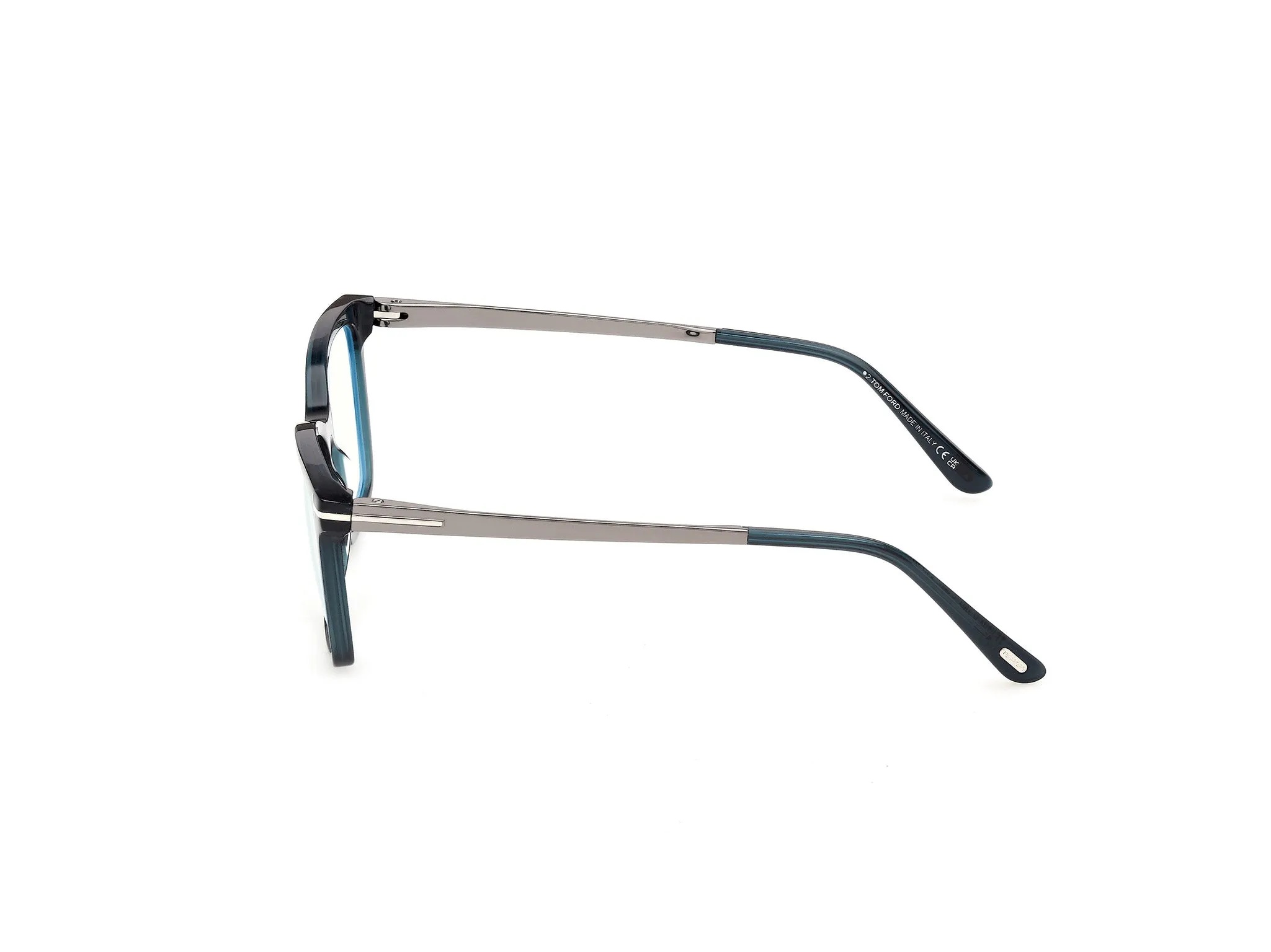 TOM FORD FT6194-B 87 Montature da vista Acetato Turchese Squadrata Normale - immagine 3