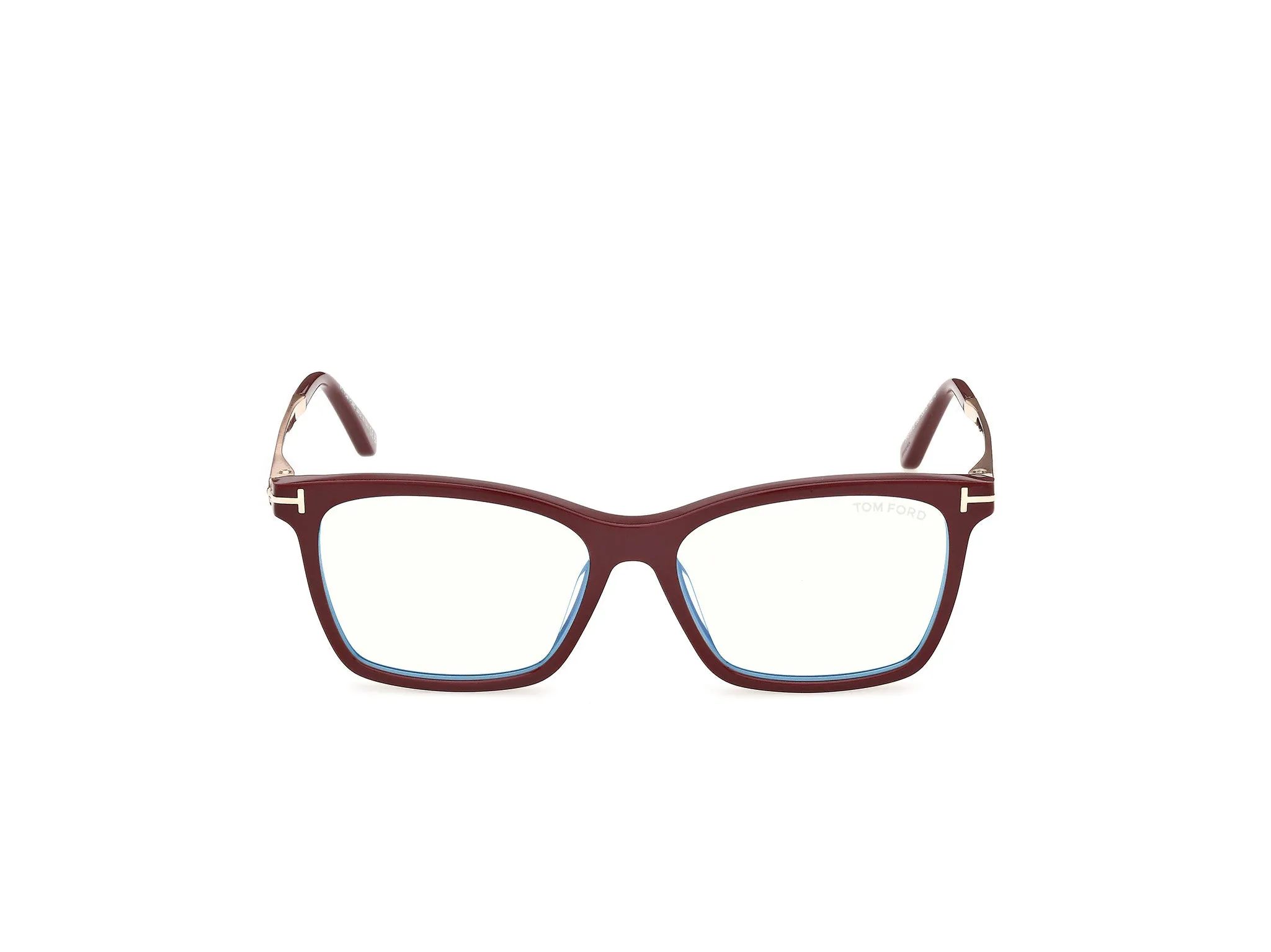 TOM FORD FT6194-B 69 Montature da vista Acetato Bordeaux Squadrata Normale - immagine 2