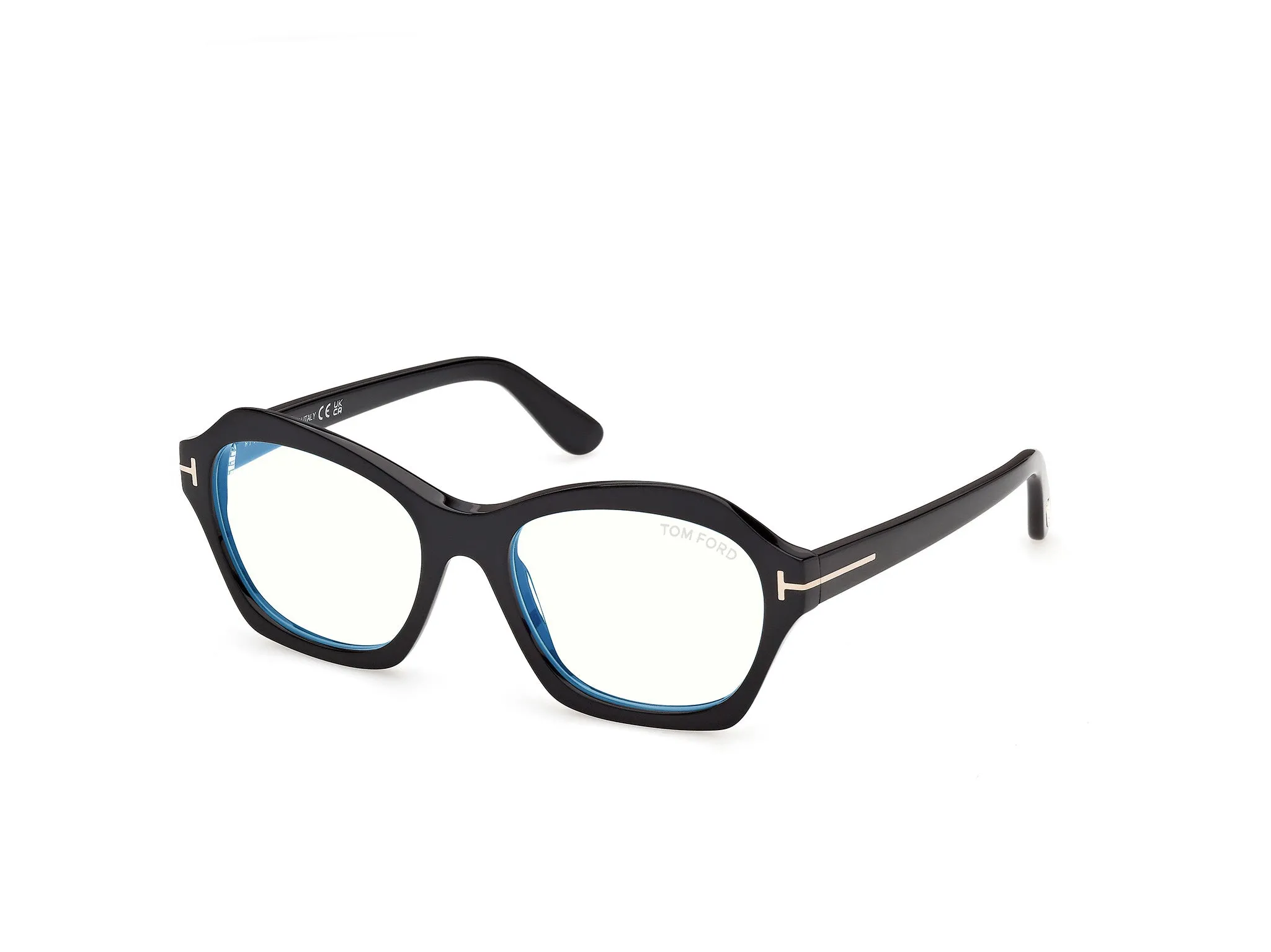 TOM FORD FT6193-B 1 Montature da vista Acetato Nero Geometrica Normale - immagine 1