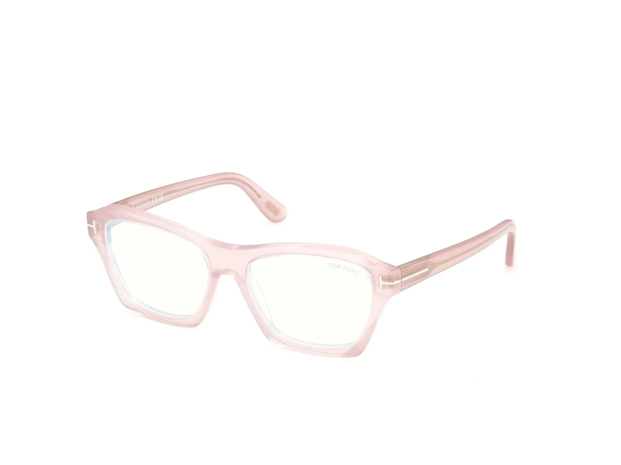 TOM FORD FT6192-B 72 Montature da vista Acetato Rosa Geometrica Normale - immagine 1