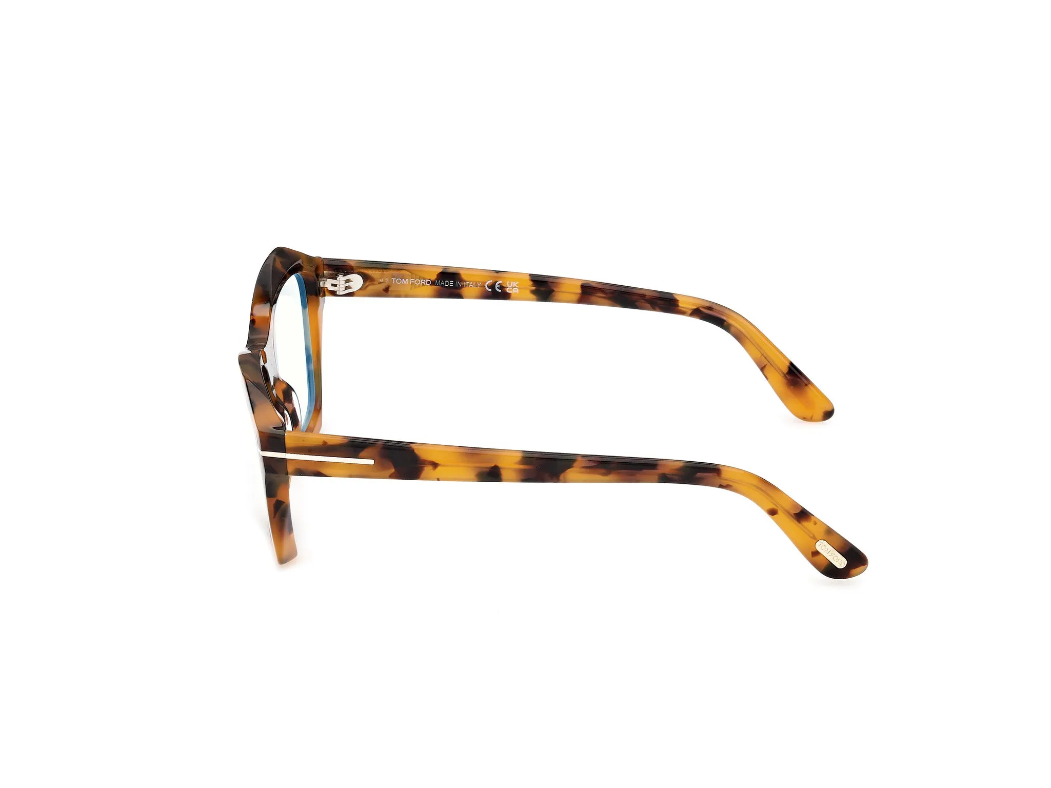 TOM FORD FT6192-B 56 Montature da vista Acetato Havana Geometrica Normale - immagine 3