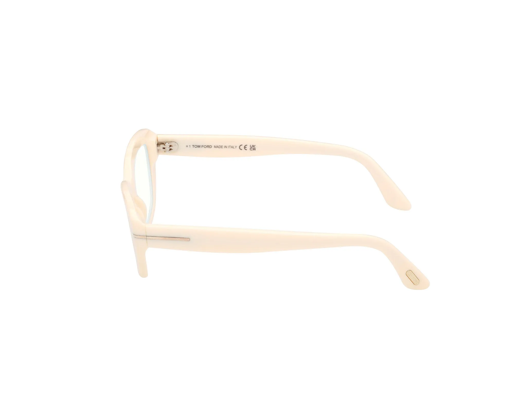 TOM FORD FT6190-B 25 Montature da vista Acetato Avorio Cat Eye Normale - immagine 3