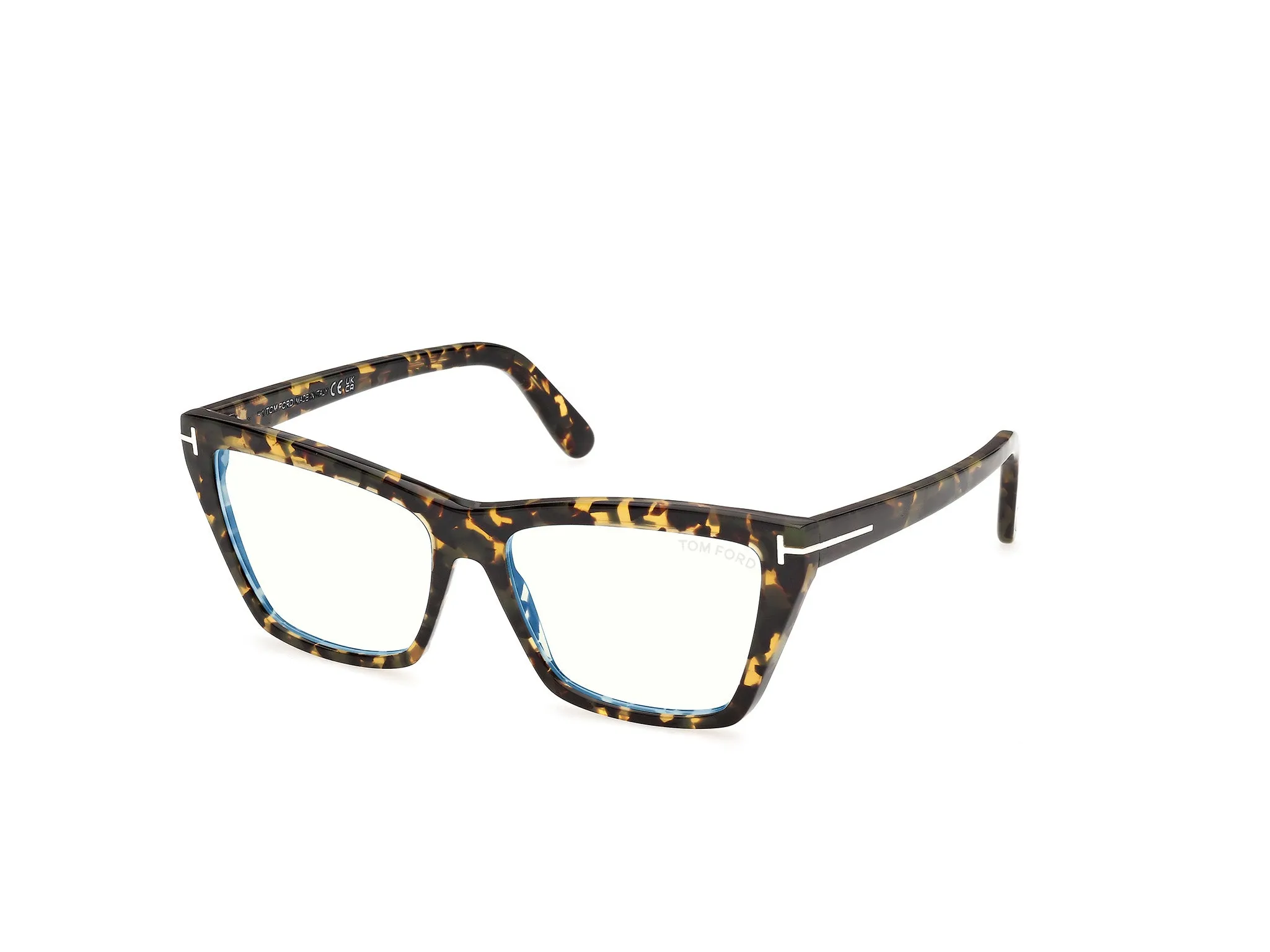 TOM FORD FT6189-B 55 Montature da vista Acetato Havana Cat Eye Normale - immagine 1