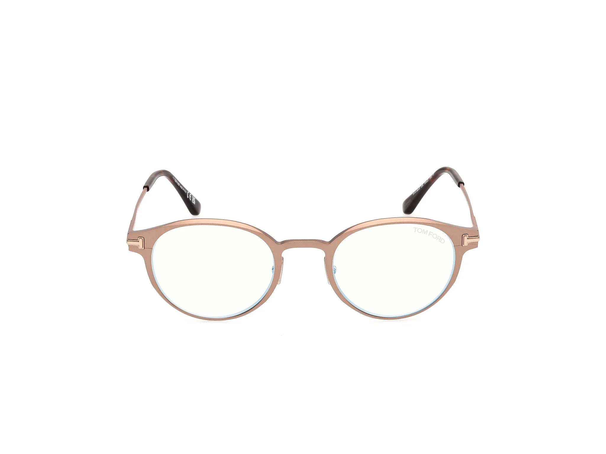 TOM FORD FT6188-B 35 Montature da vista Metallo Bronzo Rotonda Normale - immagine 2