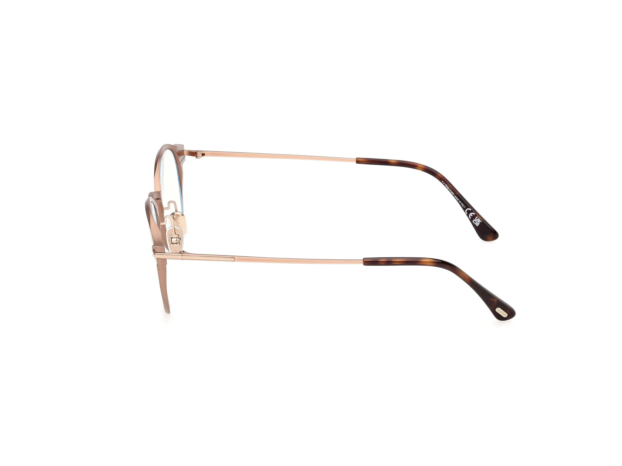 TOM FORD FT6188-B 35 Montature da vista Metallo Bronzo Rotonda Normale - immagine 3