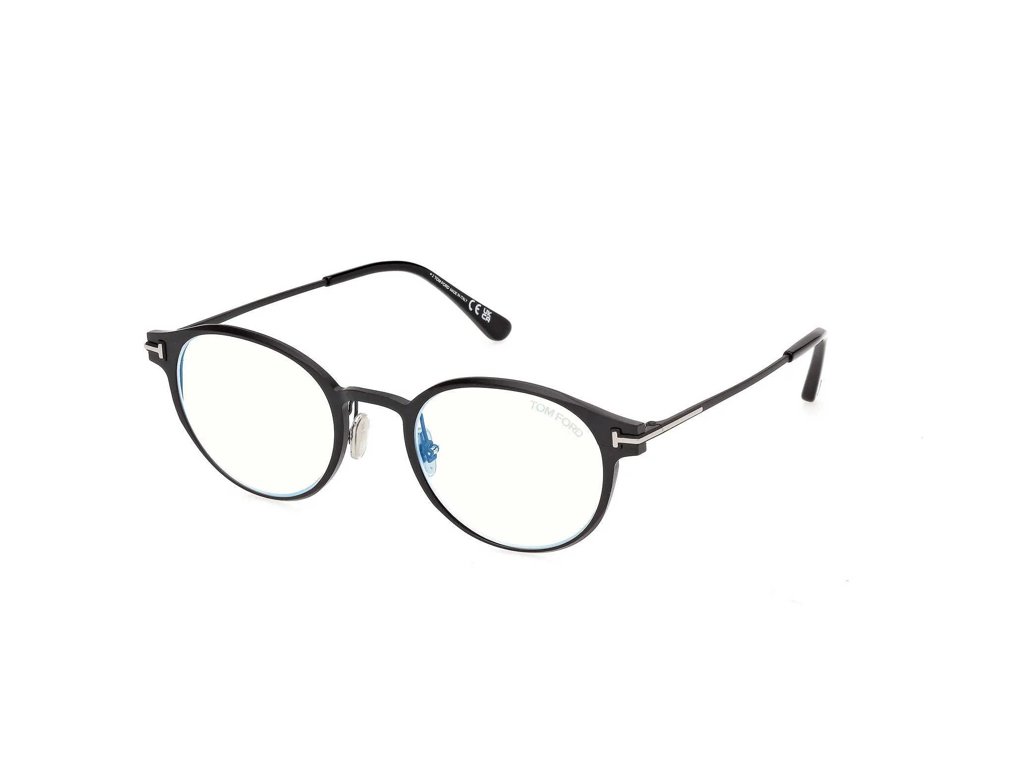 TOM FORD FT6188-B 5 Montature da vista Metallo Nero Rotonda Normale - immagine 1