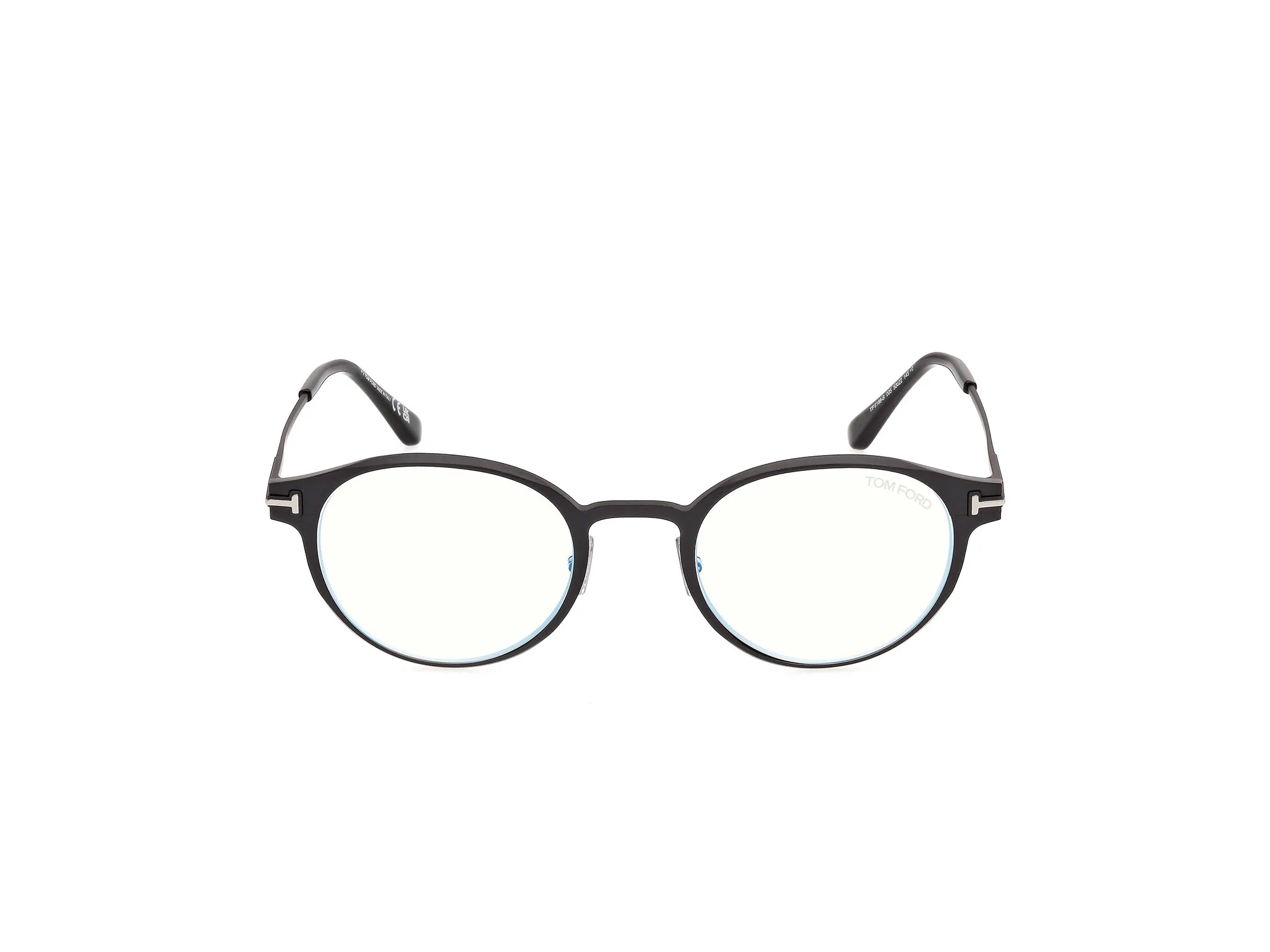 TOM FORD FT6188-B 5 Montature da vista Metallo Nero Rotonda Normale - immagine 2