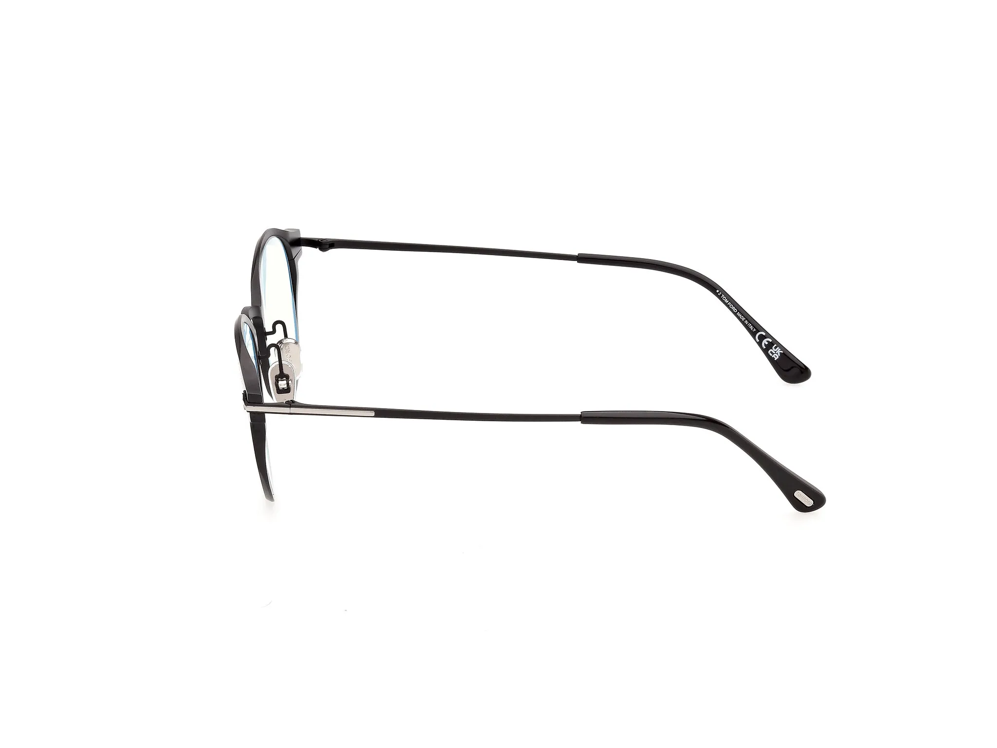 TOM FORD FT6188-B 5 Montature da vista Metallo Nero Rotonda Normale - immagine 3