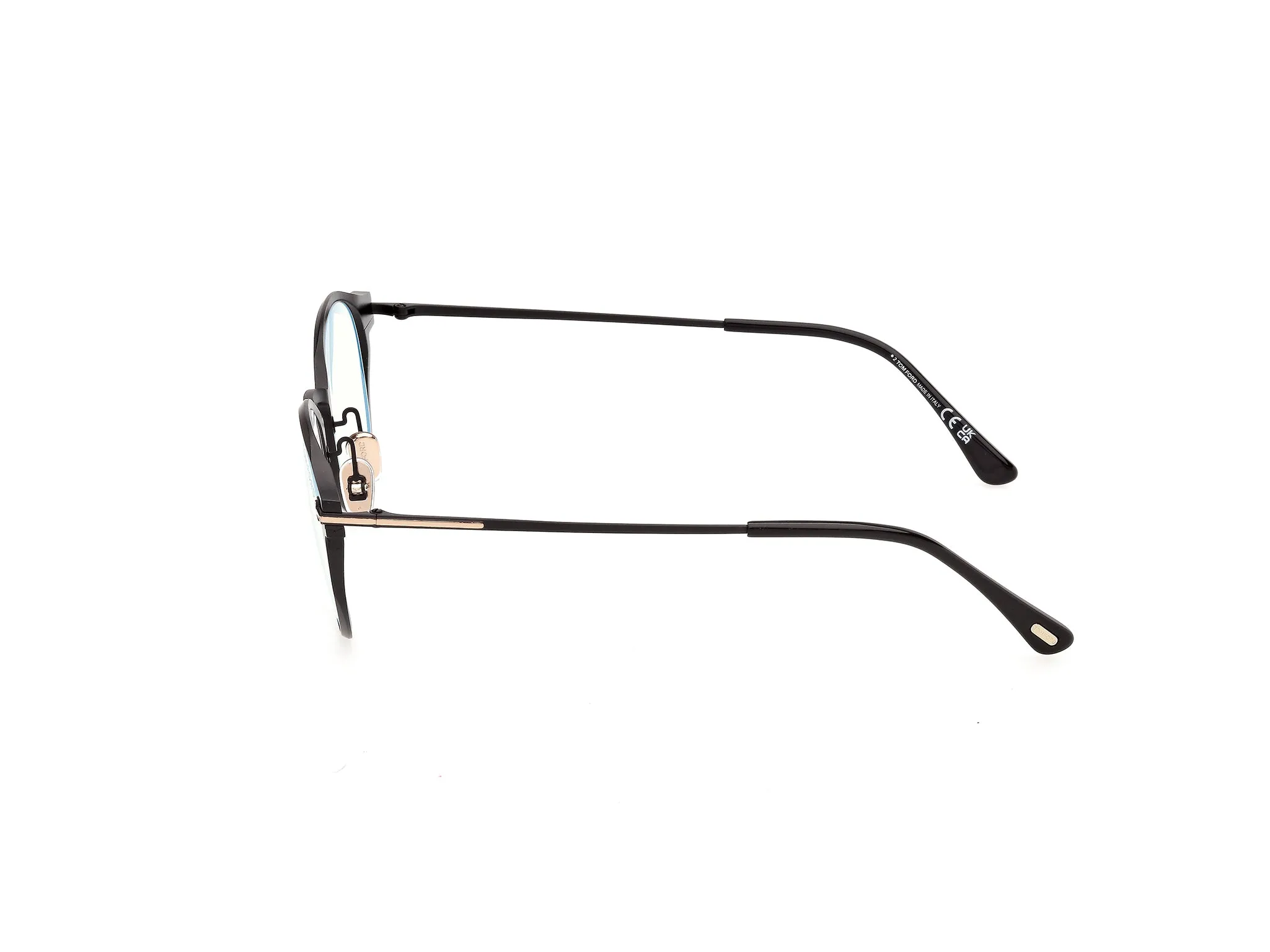 TOM FORD FT6188-B 1 Montature da vista Metallo Nero Rotonda Normale - immagine 3