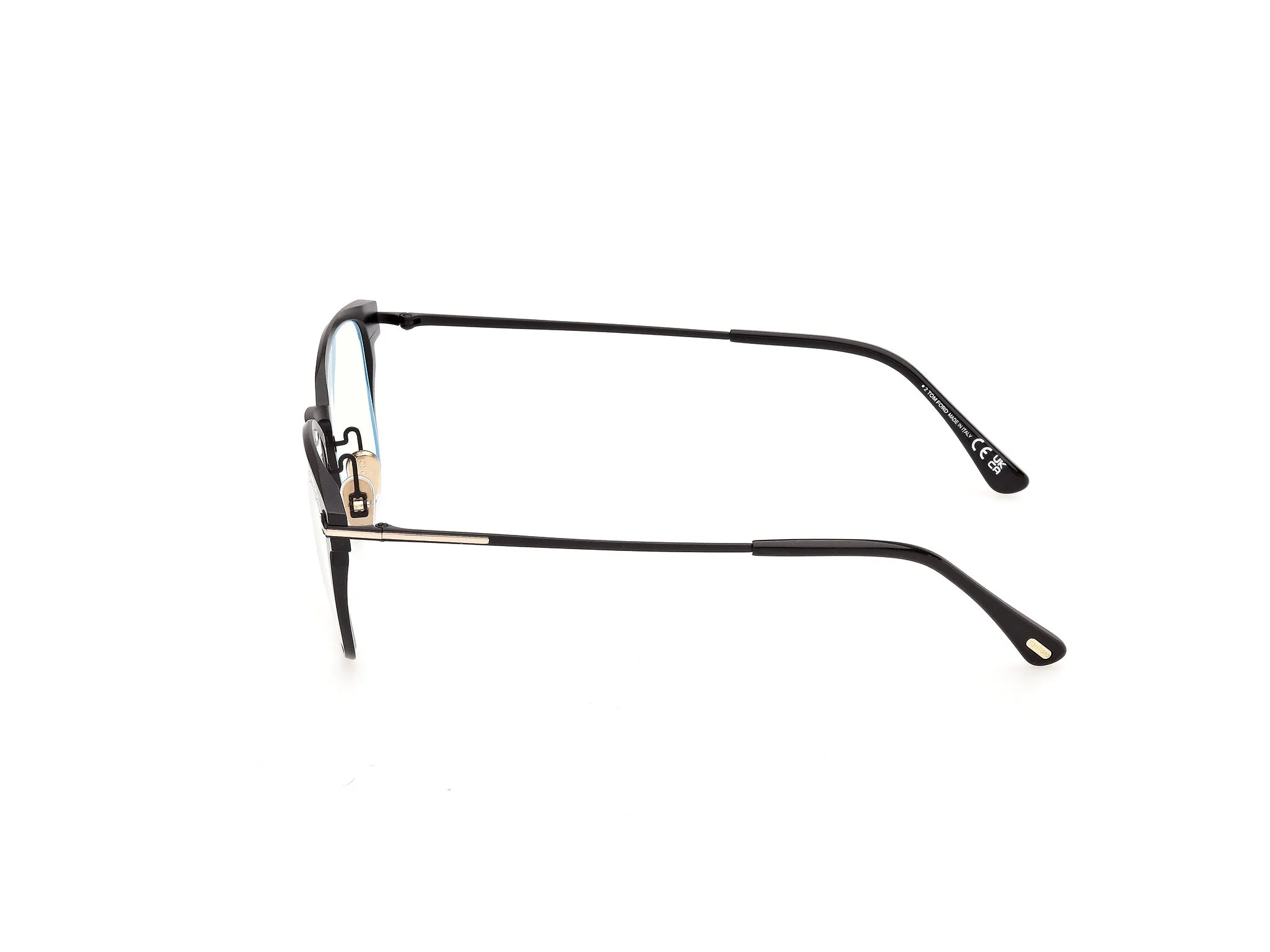 TOM FORD FT6187-B 5 Montature da vista Metallo Nero Squadrata Normale - immagine 3