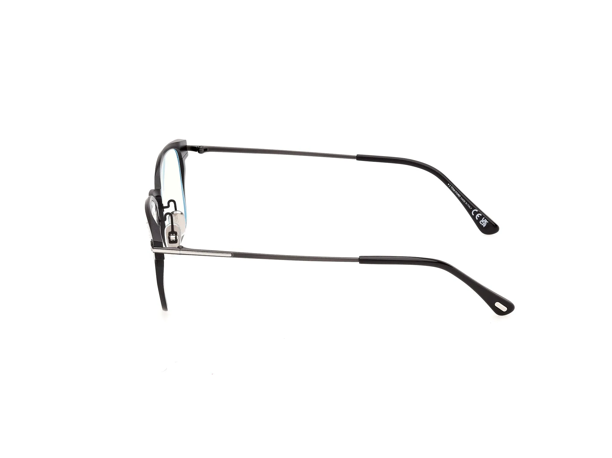 TOM FORD FT6187-B 1 Montature da vista Metallo Nero Squadrata Normale - immagine 3
