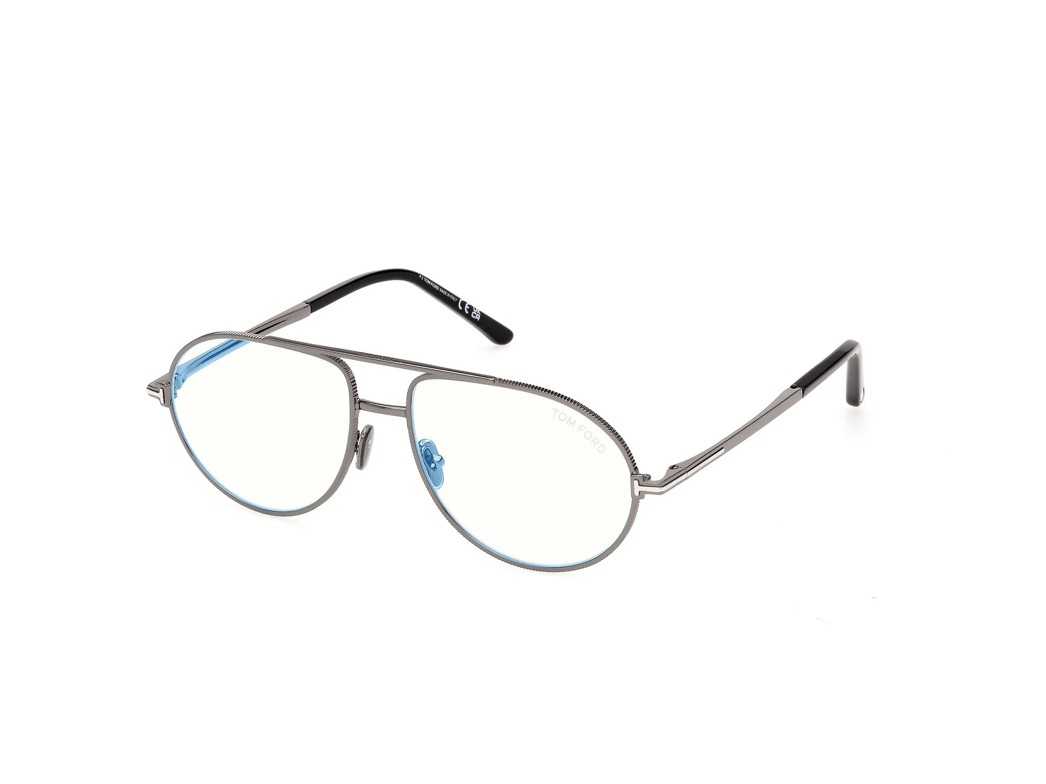 TOM FORD FT6186-B 8 Montature da vista Metallo Canna di fucile Pilot Normale - immagine 1