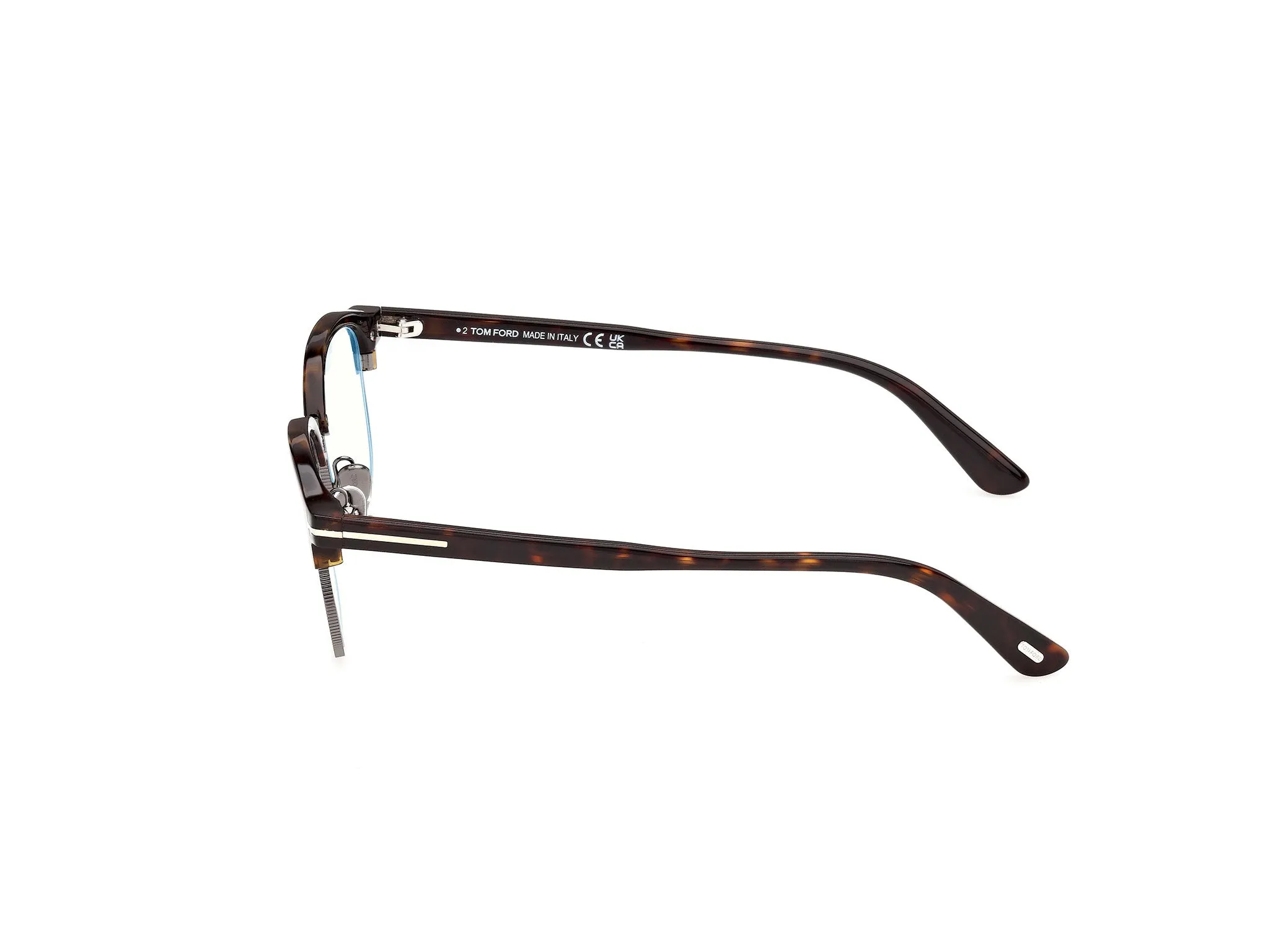 TOM FORD FT6185-B 52 Montature da vista Acetato Havana Squadrata Normale - immagine 3