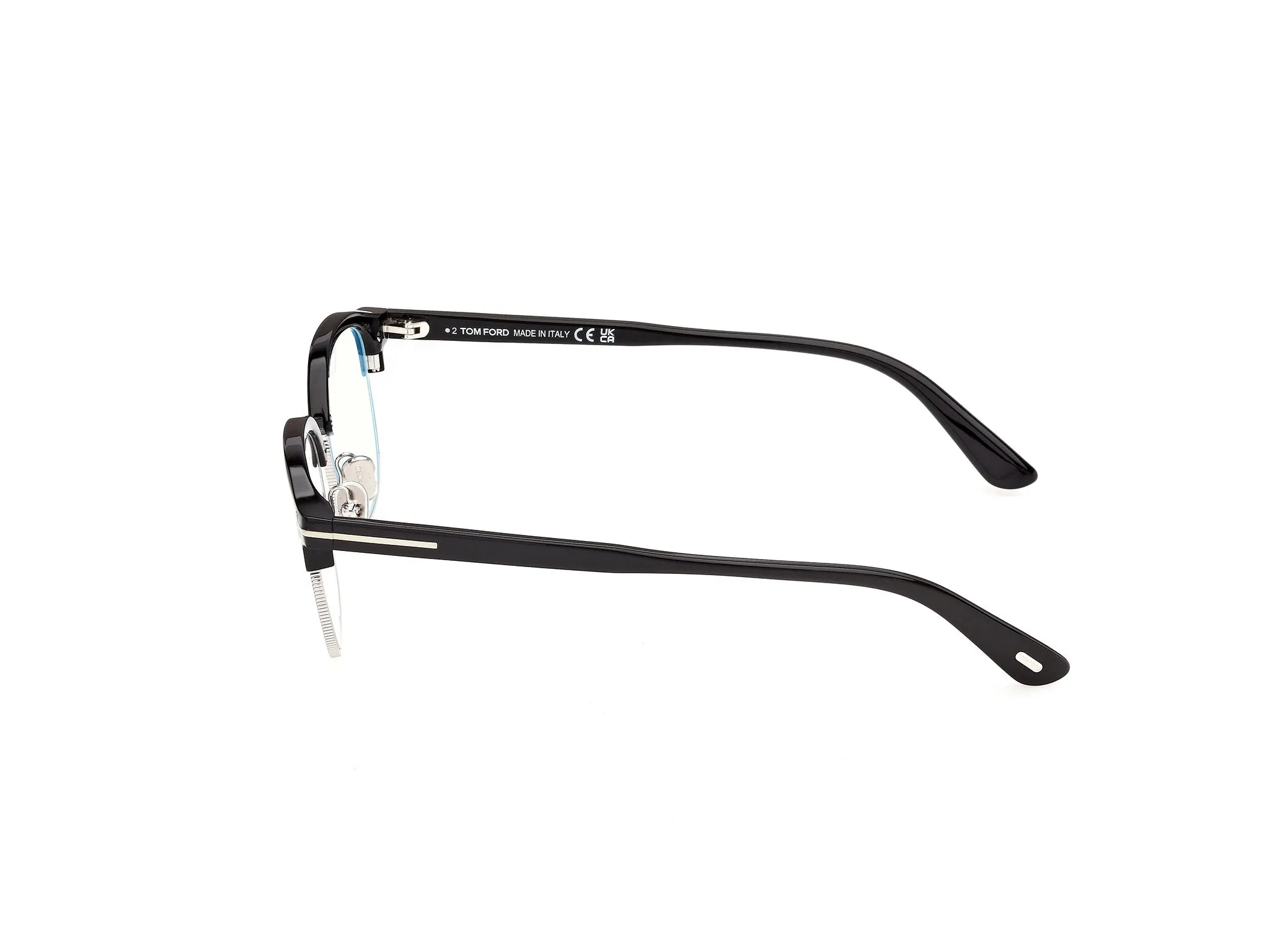 TOM FORD FT6185-B 5 Montature da vista Acetato Nero Squadrata Normale - immagine 3