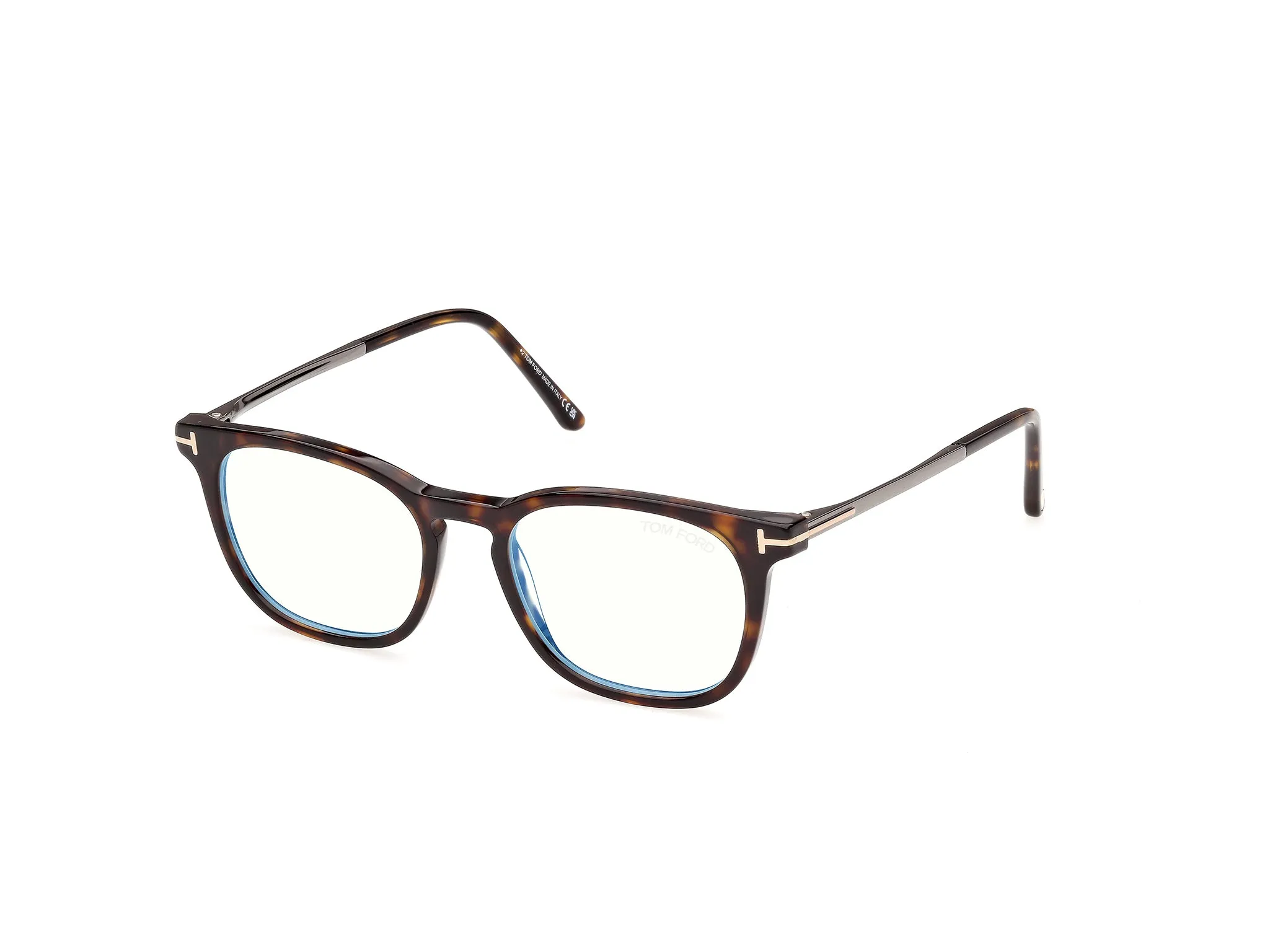 TOM FORD FT6184-B 52 Montature da vista Acetato Havana Squadrata Normale - immagine 1