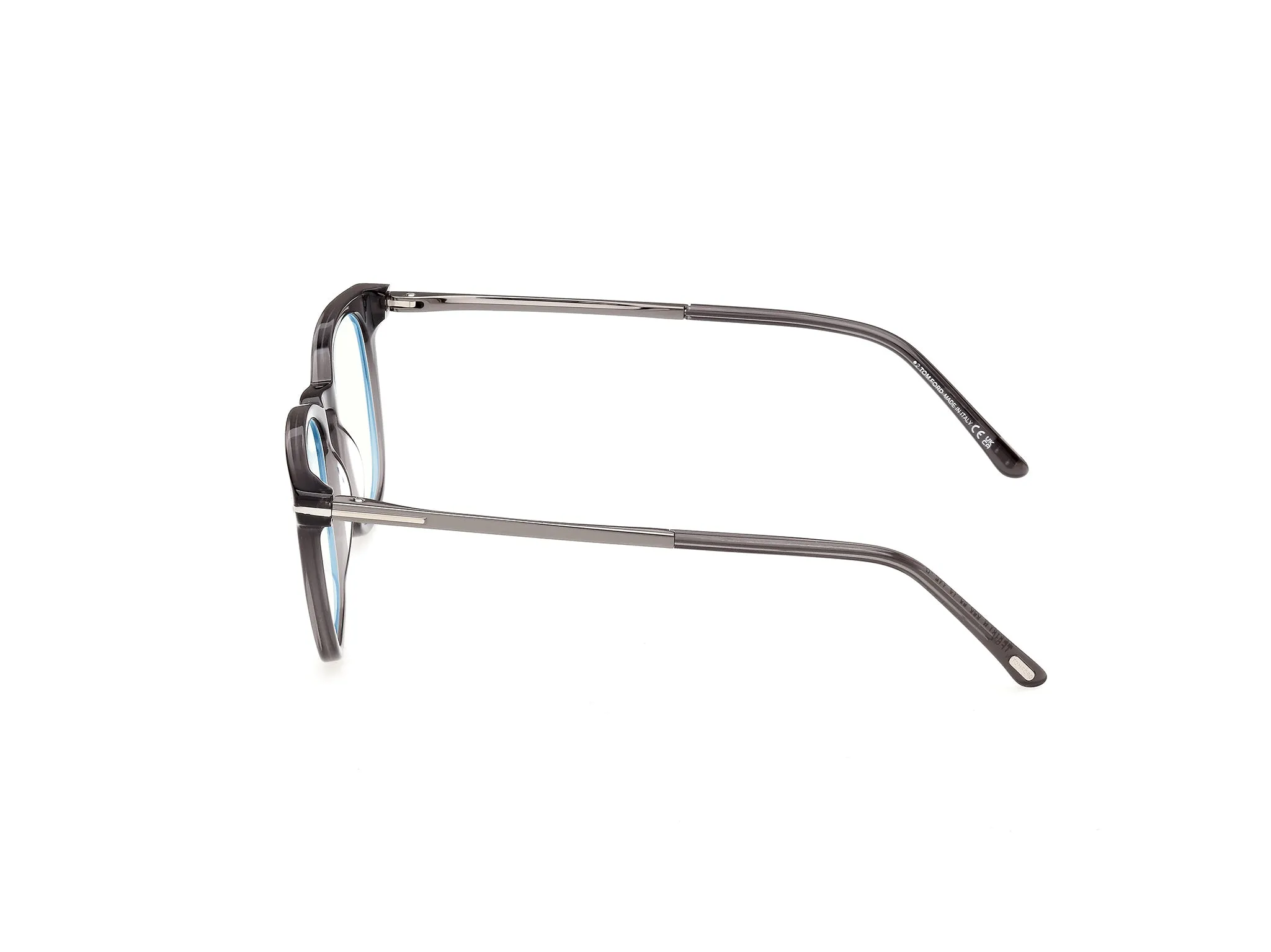 TOM FORD FT6184-B 20 Montature da vista Acetato Grigio Squadrata Normale - immagine 3