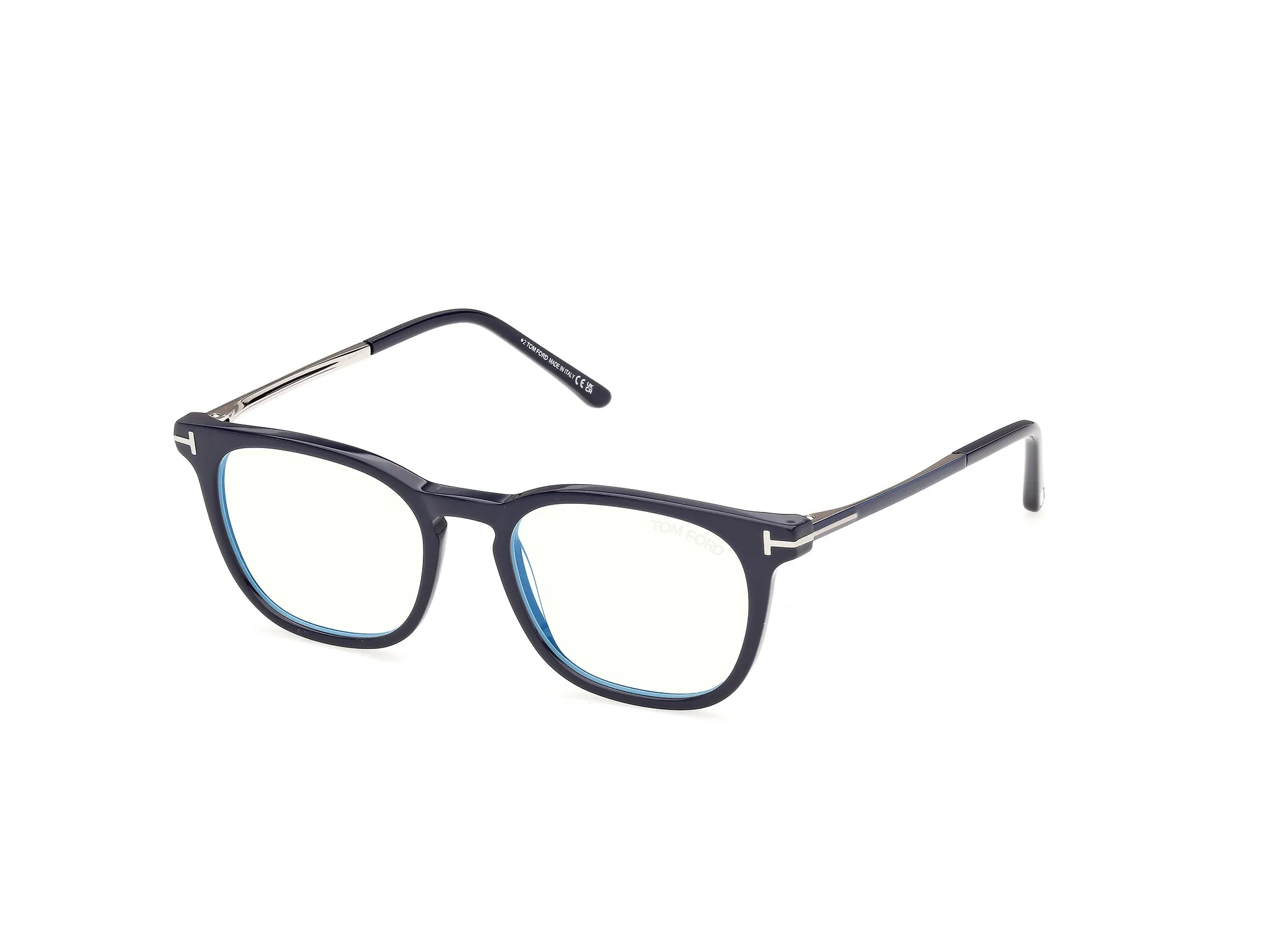 TOM FORD FT6184-B 90 Montature da vista Acetato Blu Squadrata Normale - immagine 1