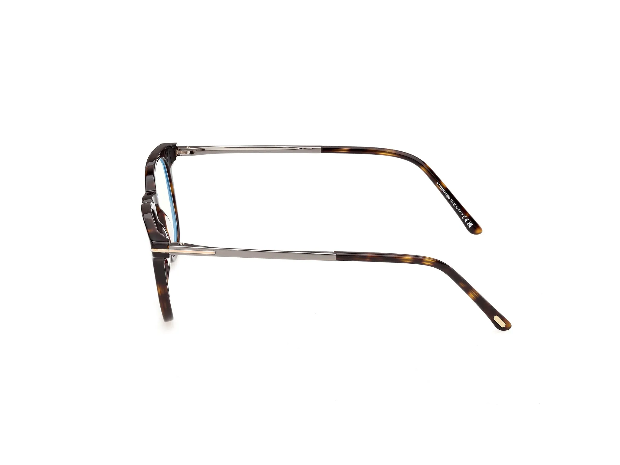 TOM FORD FT6184-B 52 Montature da vista Acetato Havana Squadrata Normale - immagine 3