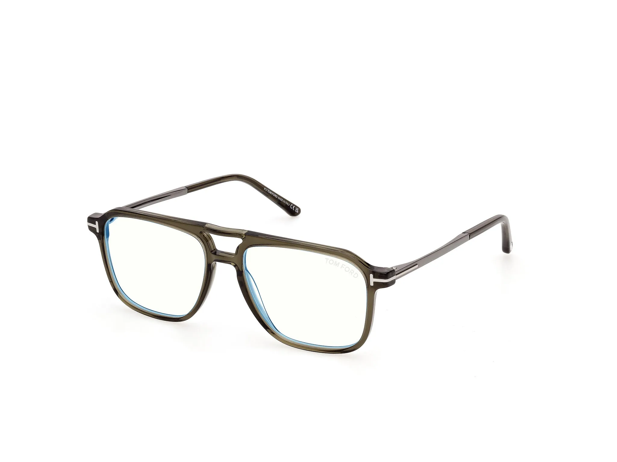 TOM FORD FT6183-B 96 Montature da vista Acetato Verde Squadrata Normale - immagine 1