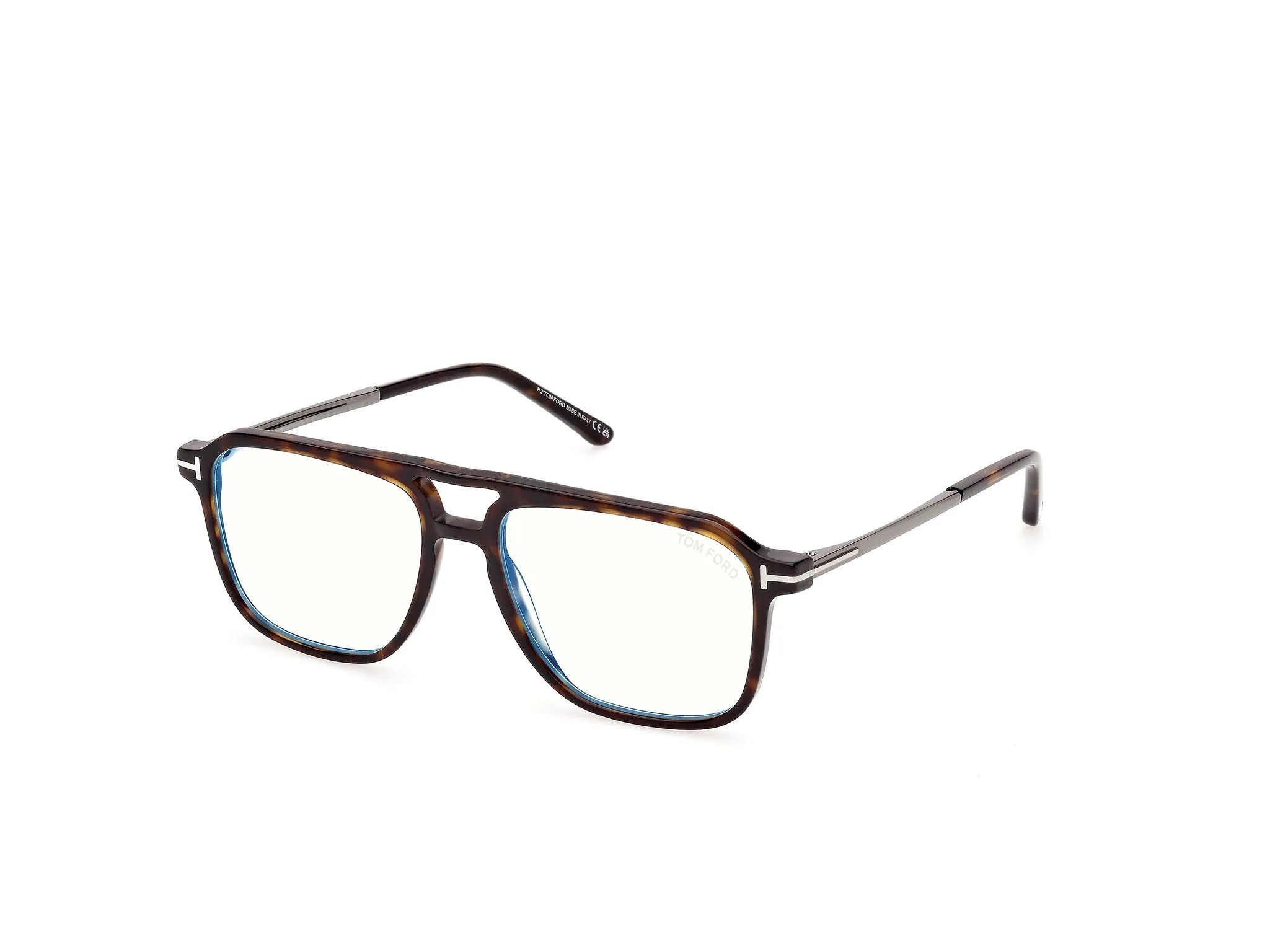 TOM FORD FT6183-B 52 Montature da vista Acetato Havana Squadrata Normale - immagine 1