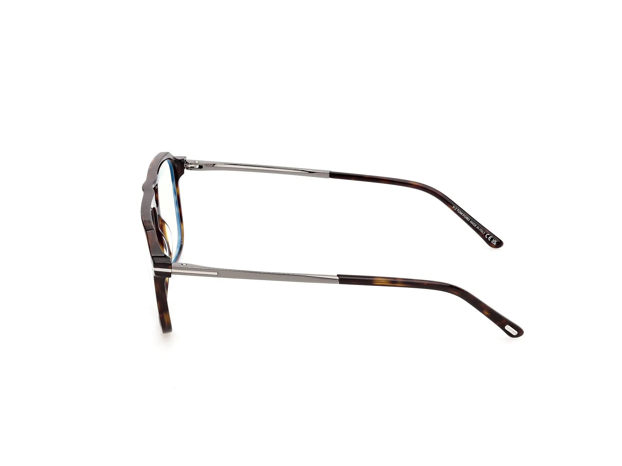 TOM FORD FT6183-B 52 Montature da vista Acetato Havana Squadrata Normale - immagine 3