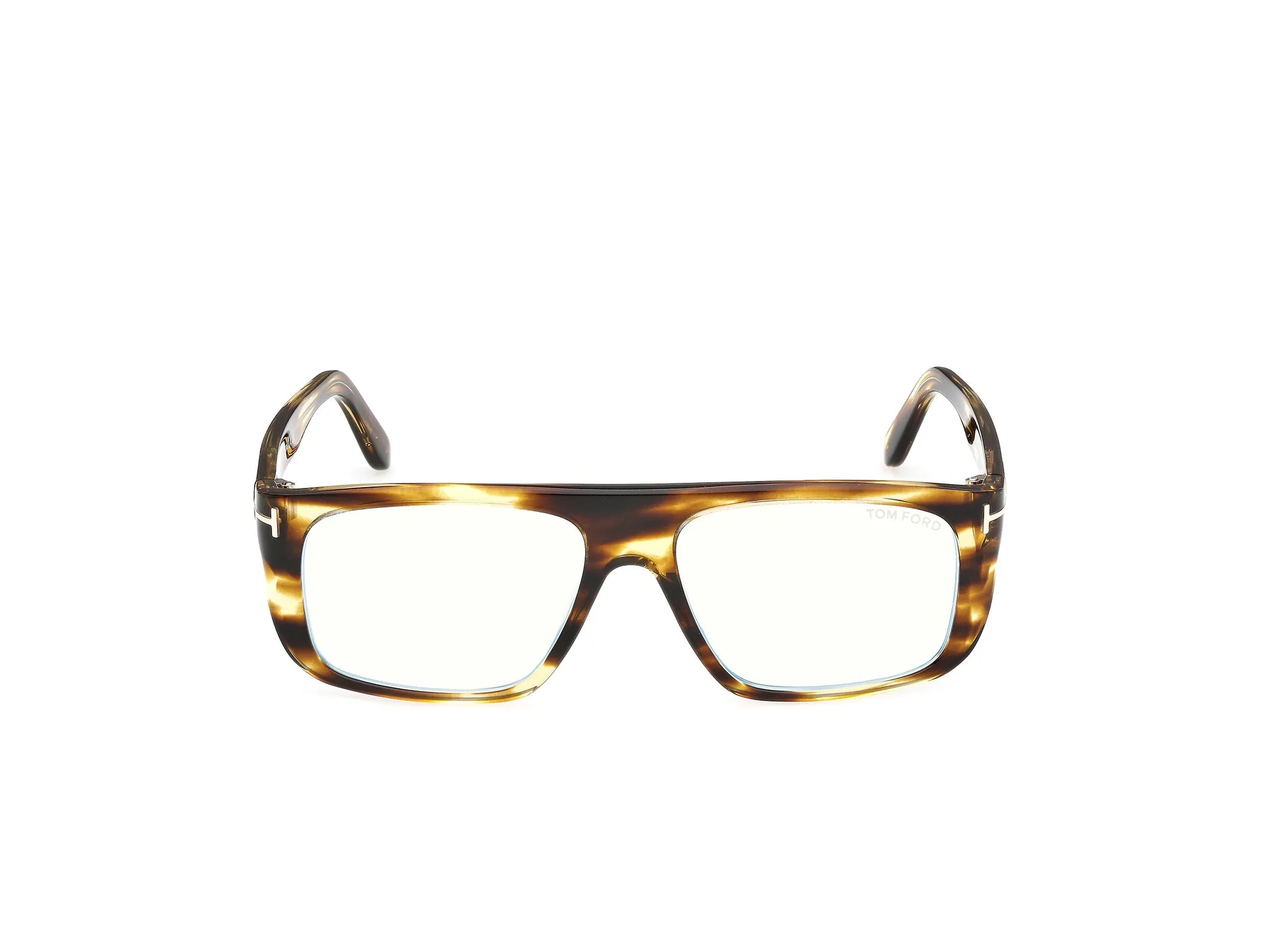 TOM FORD FT6182-B 56 Montature da vista Acetato Havana Pilot Normale - immagine 2