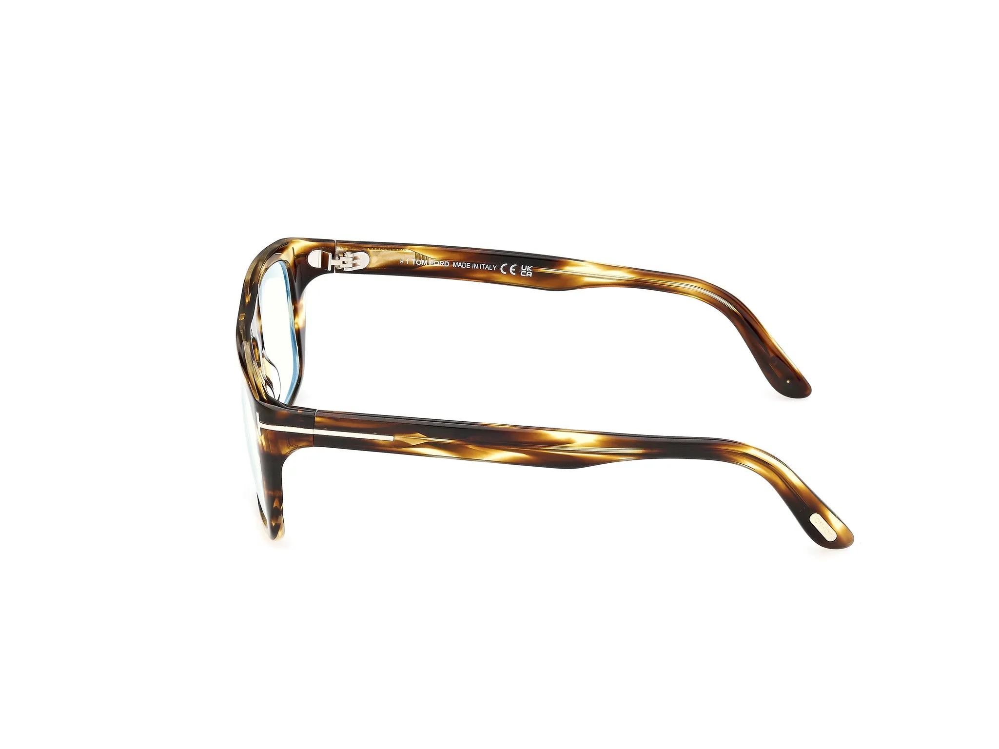 TOM FORD FT6182-B 56 Montature da vista Acetato Havana Pilot Normale - immagine 3