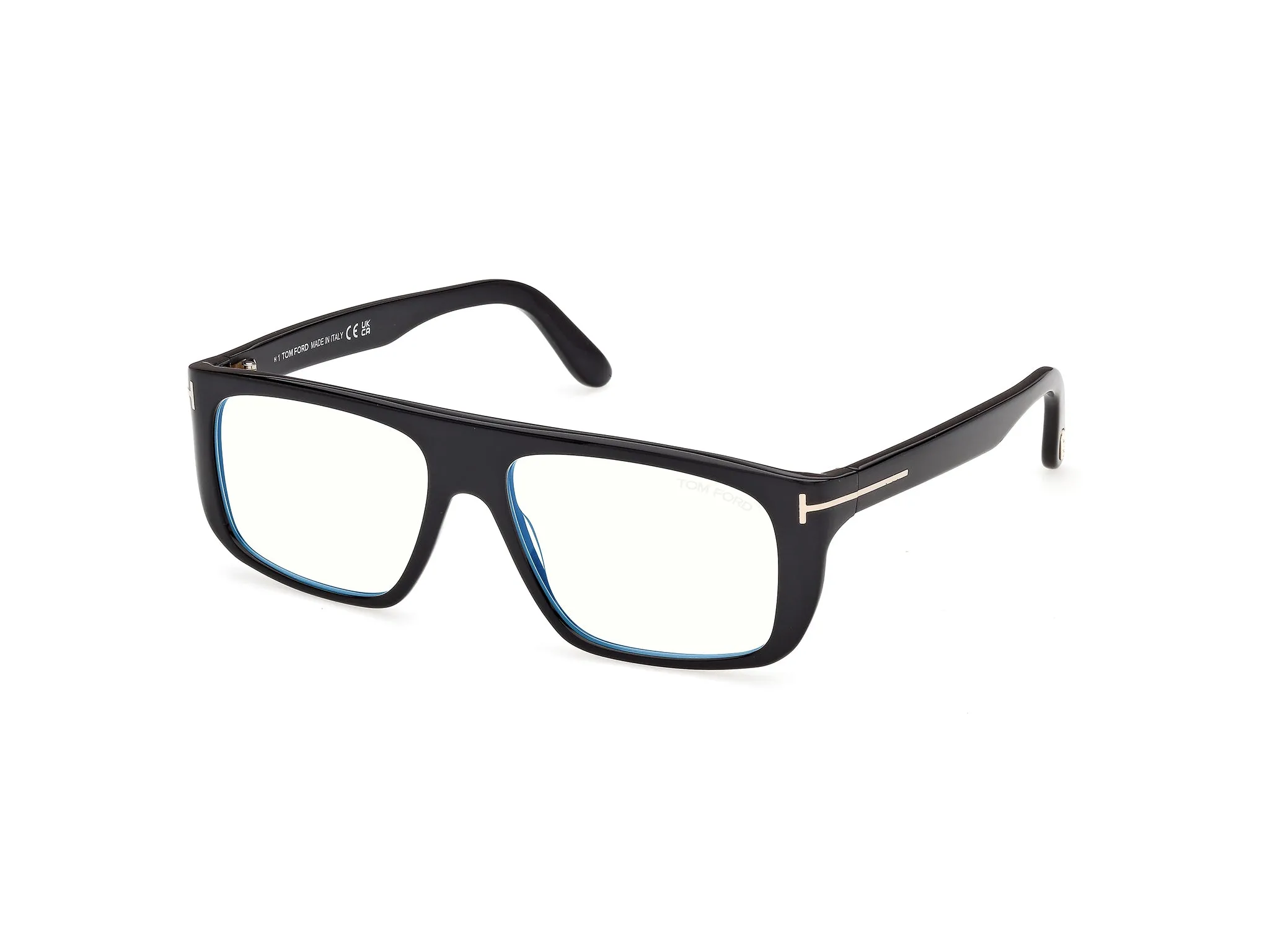 TOM FORD FT6182-B 1 Montature da vista Acetato Nero Pilot Normale - immagine 1