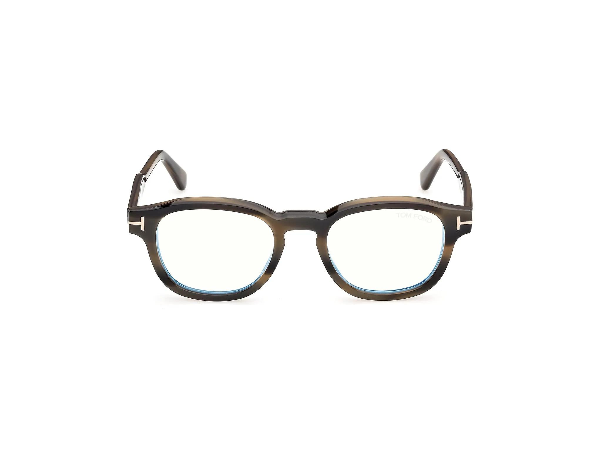 TOM FORD FT6181-B 56 Montature da vista Acetato Havana Rotonda Normale - immagine 2