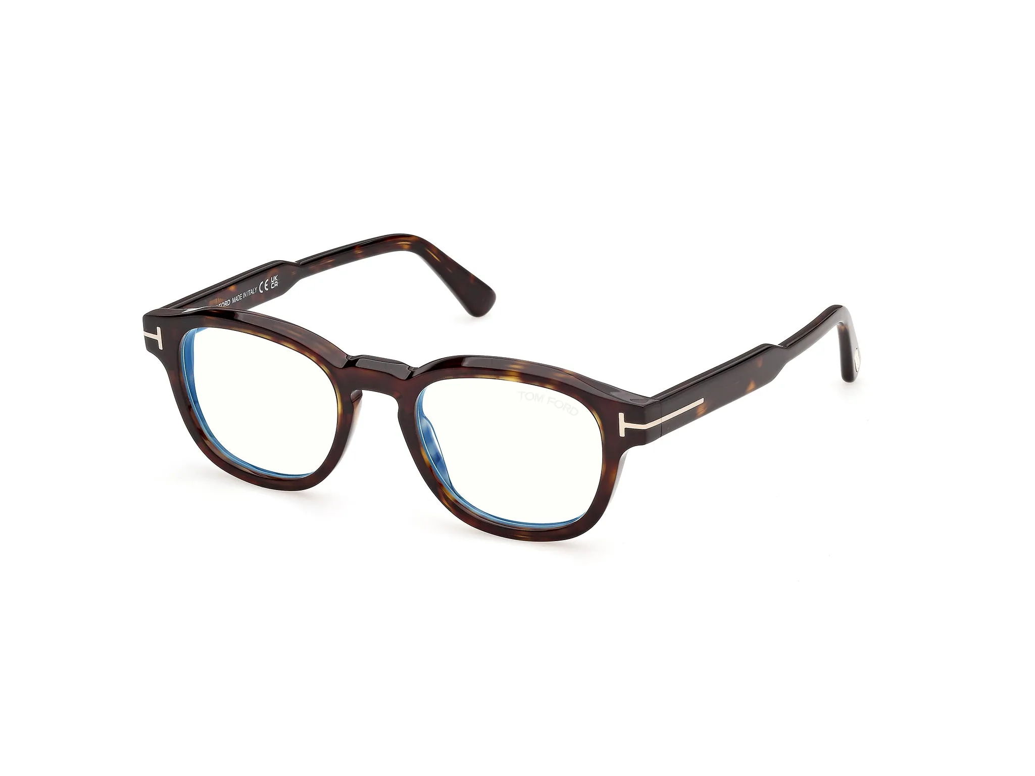 TOM FORD FT6181-B 52 Montature da vista Acetato Havana Rotonda Normale - immagine 1