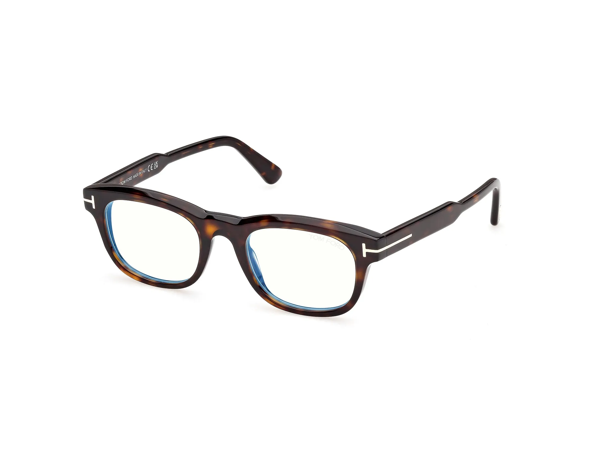 TOM FORD FT6180-B 52 Montature da vista Acetato Havana Squadrata Normale - immagine 1
