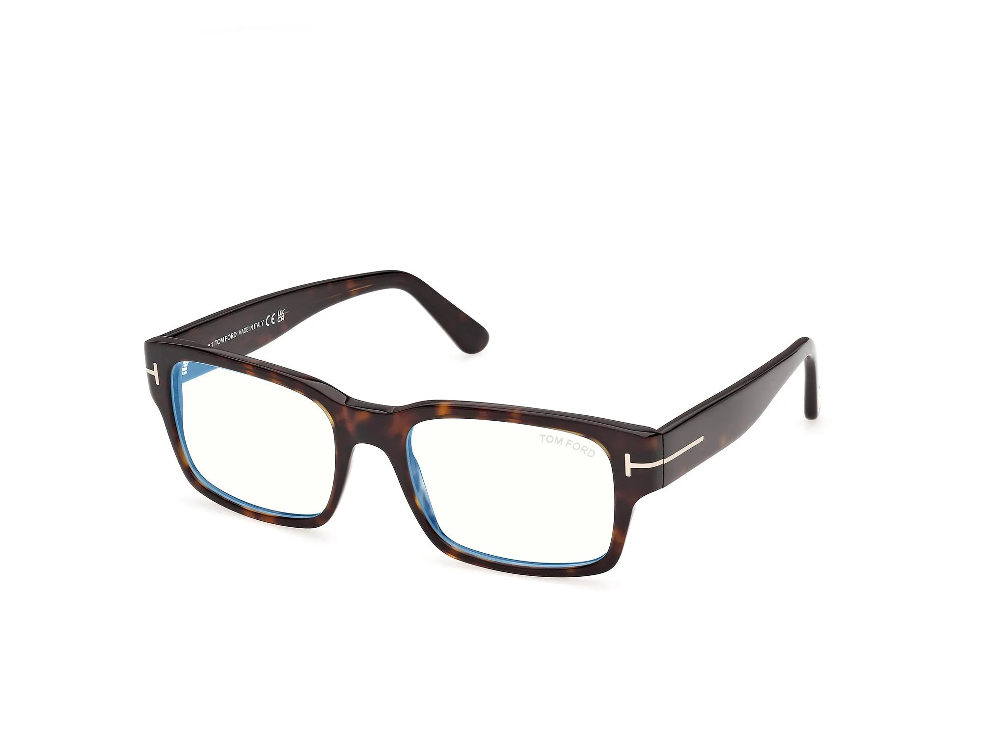 TOM FORD FT6179-B 52 Montature da vista Acetato Havana Squadrata Normale - immagine 1