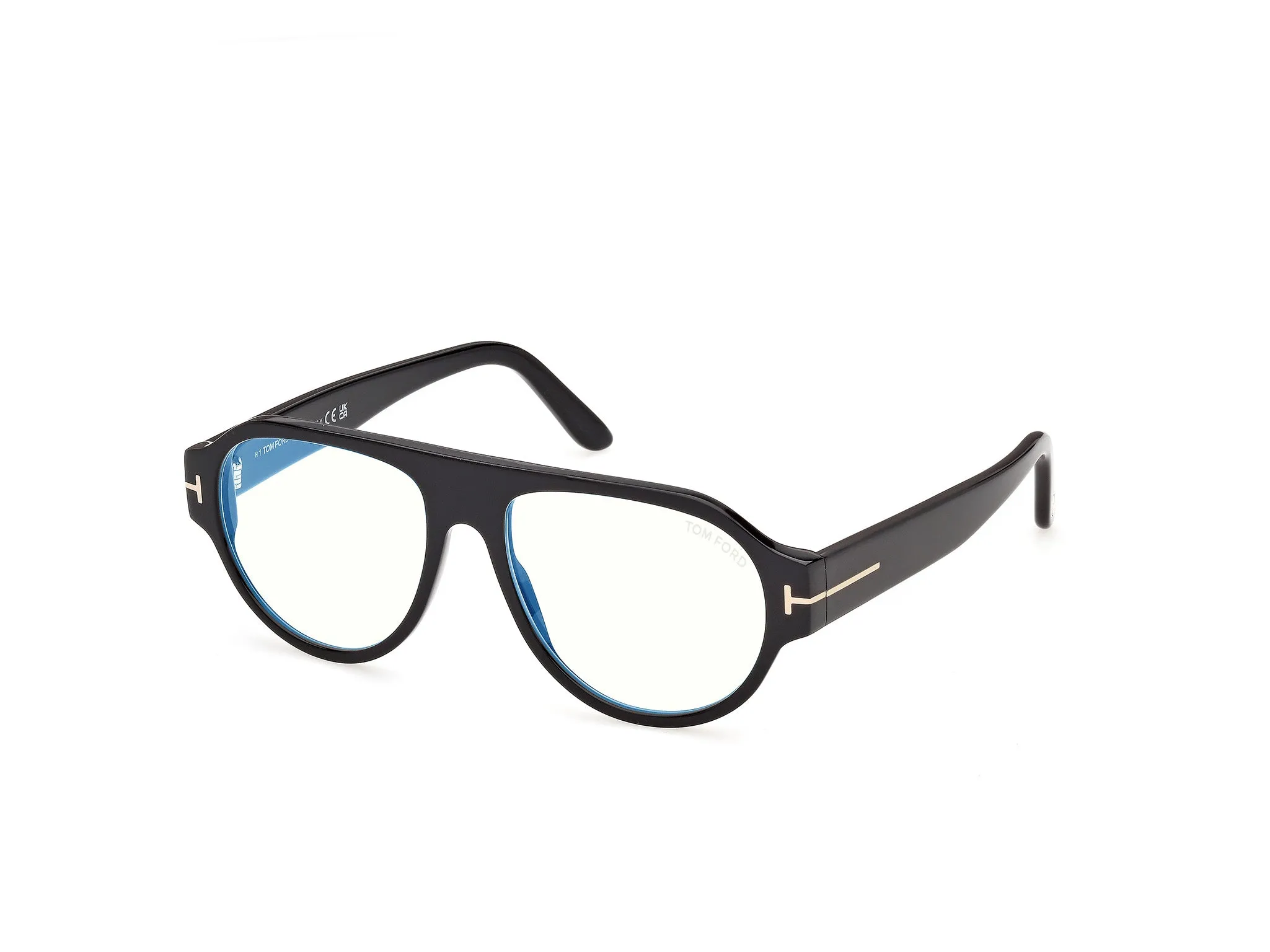 TOM FORD FT6178-B 1 Montature da vista Acetato Nero Pilot Normale - immagine 1