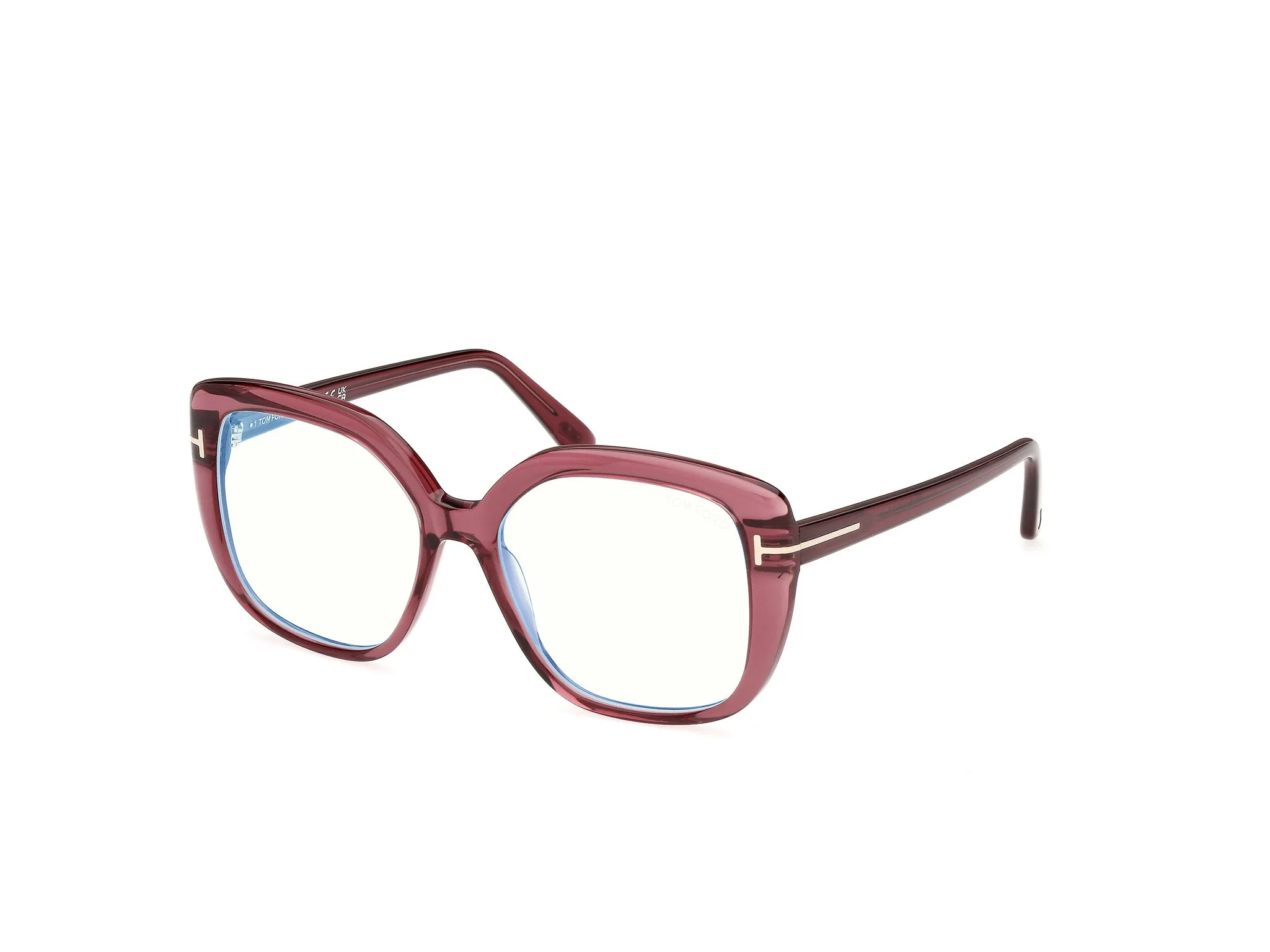 TOM FORD FT6043-B 69 Montature da vista Acetato Bordeaux Squadrata Normale - immagine 1