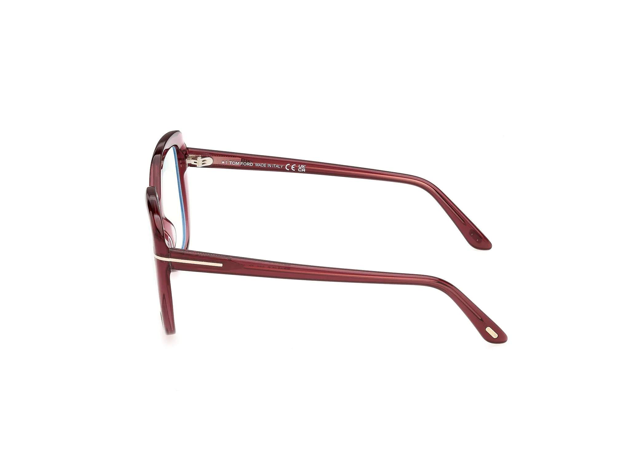 TOM FORD FT6043-B 69 Montature da vista Acetato Bordeaux Squadrata Normale - immagine 3